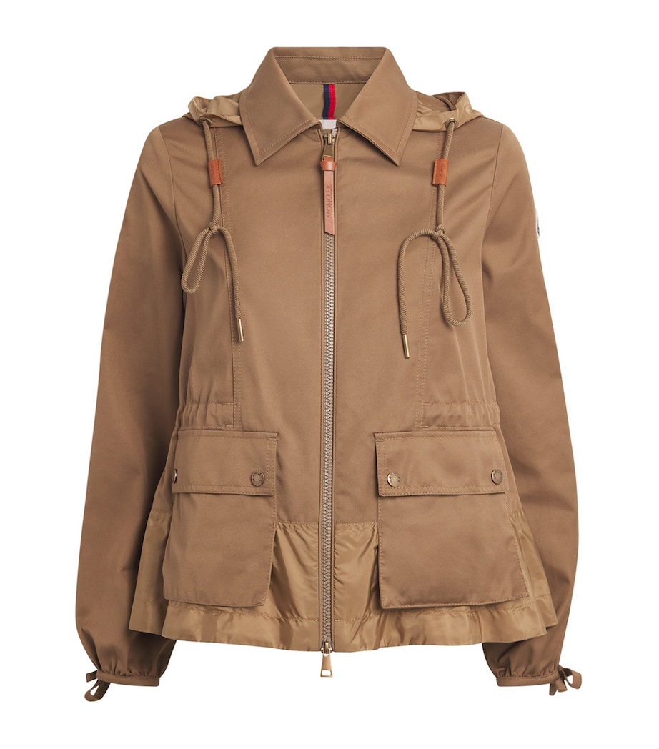 Moncler Womens Gabardine Hooded Adenium Jacket Image 1