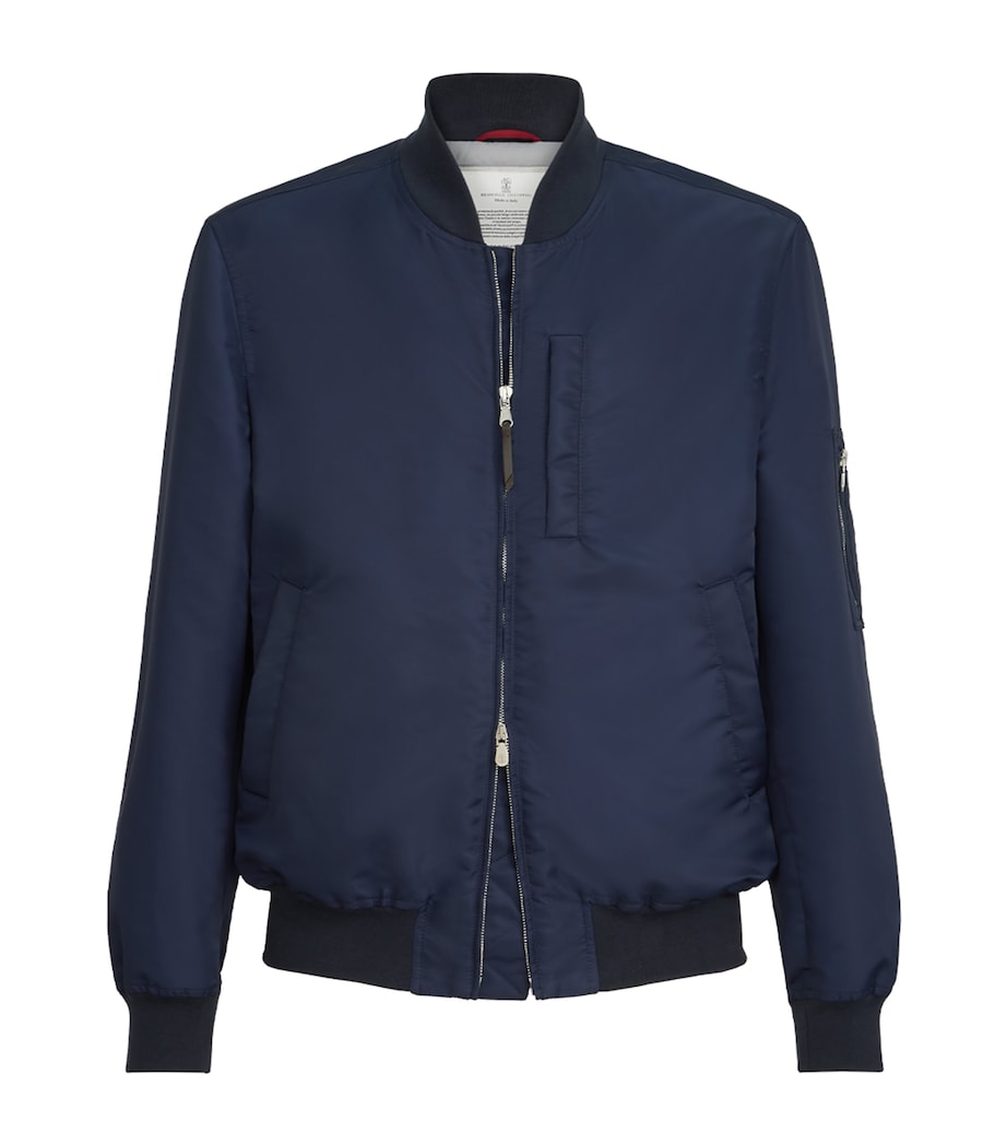 Brunello Cucinelli Mens Waterproof Bomber Jacket Image 1
