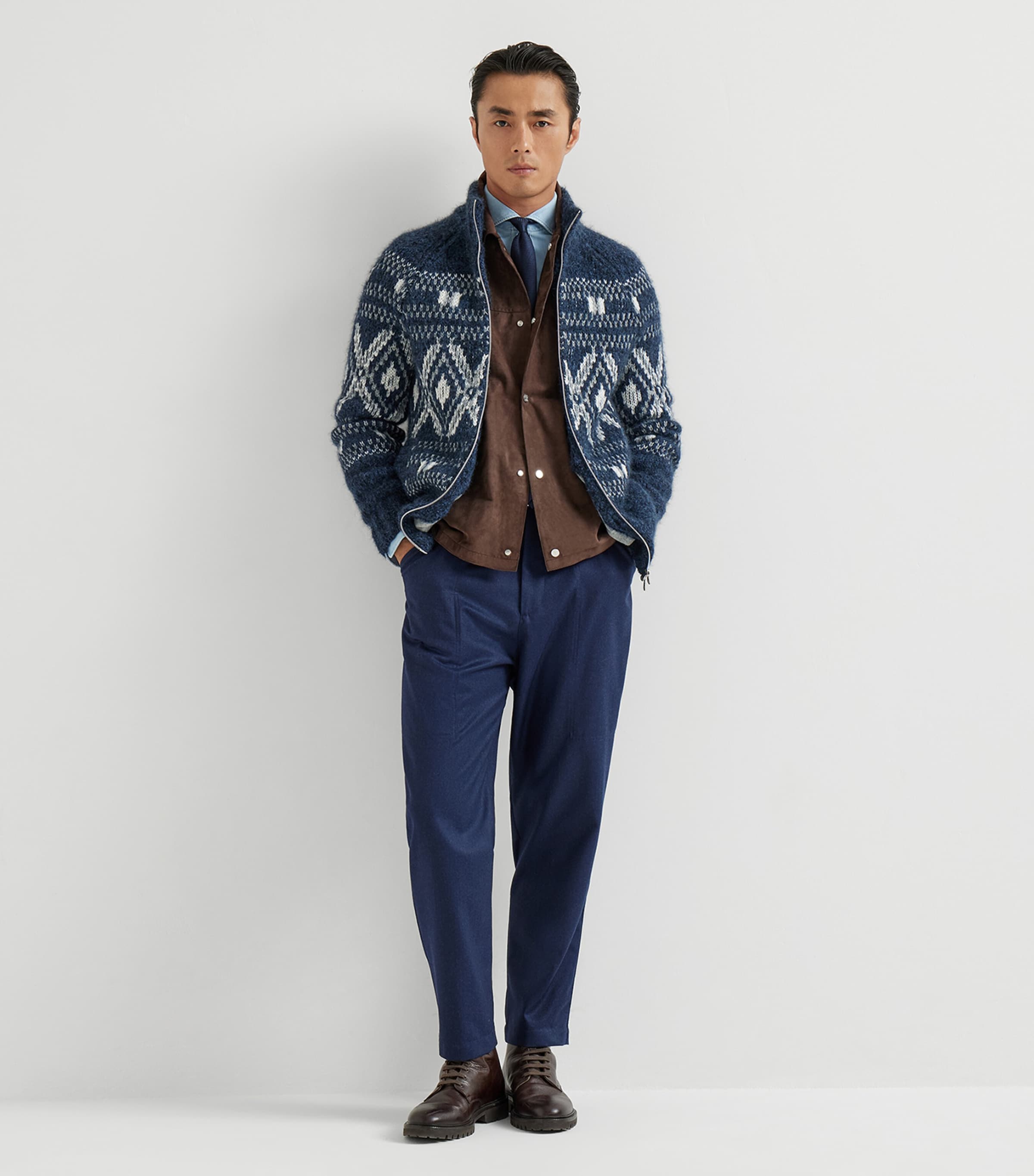 Wool Straight Suit Trousers C396 Image 2