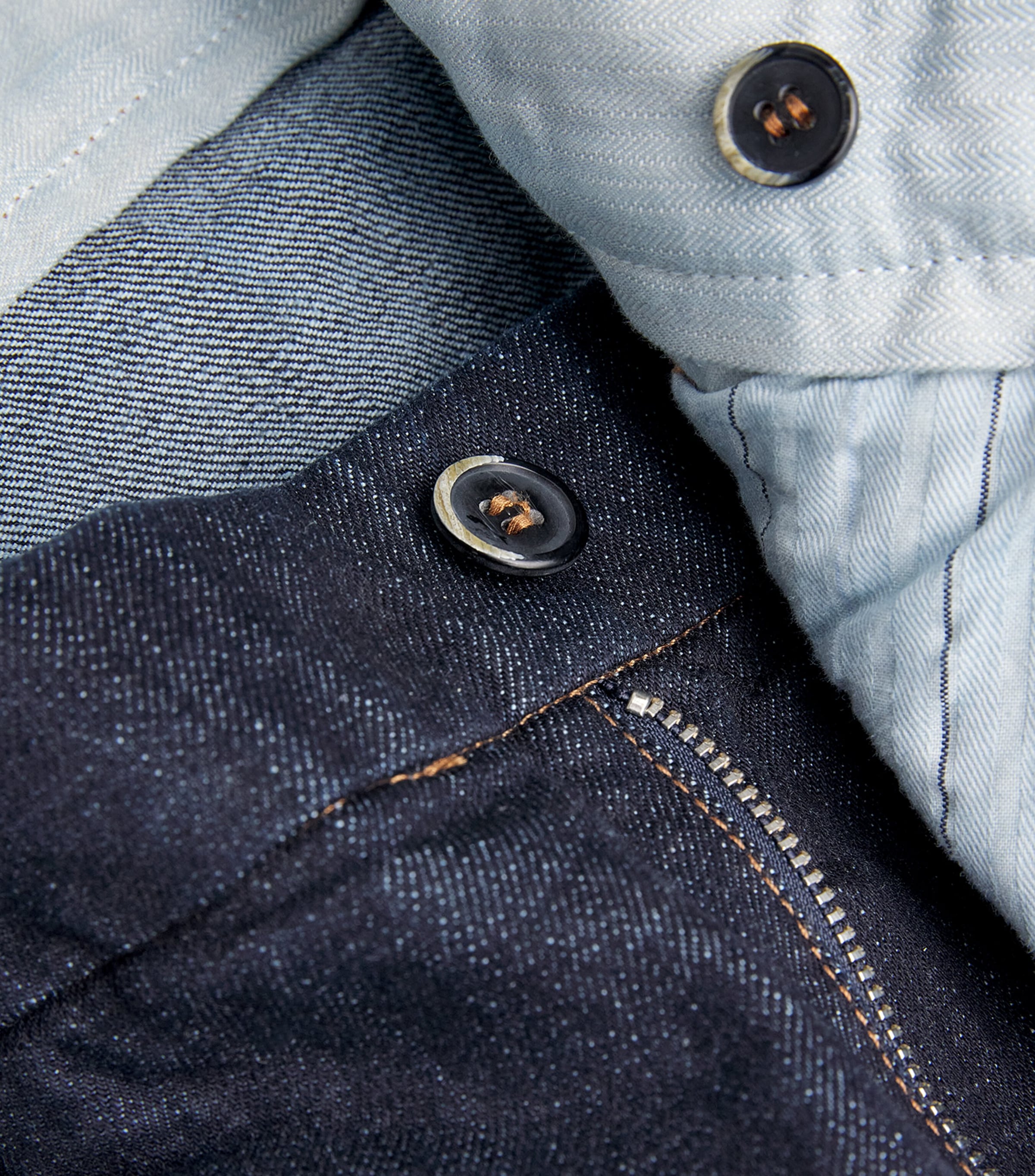 Pleated Wide-Leg Jeans 170 NAVY Image 5