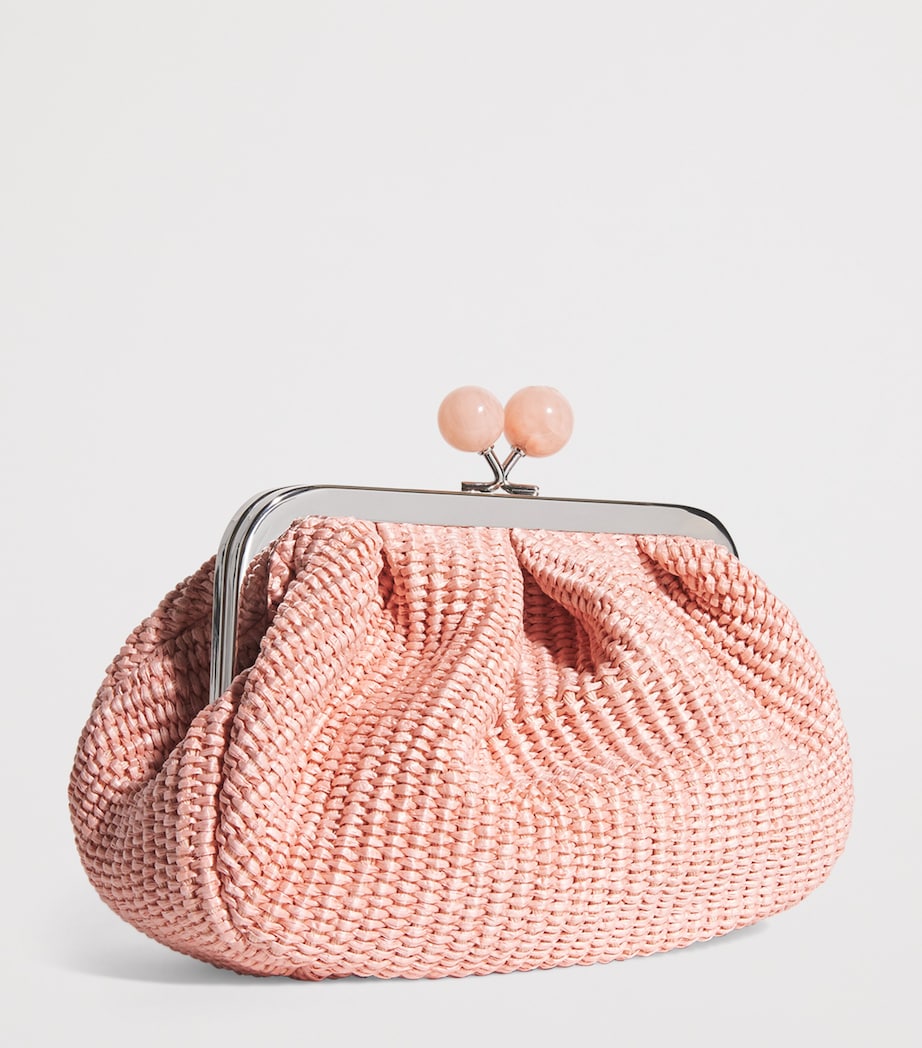 Small Raffia-Effect Pasticcino Bag PINK Image 3