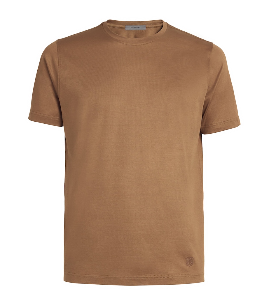 Cotton Short-Sleeve T-Shirt 034 NATURAL / BEIGE Image 1