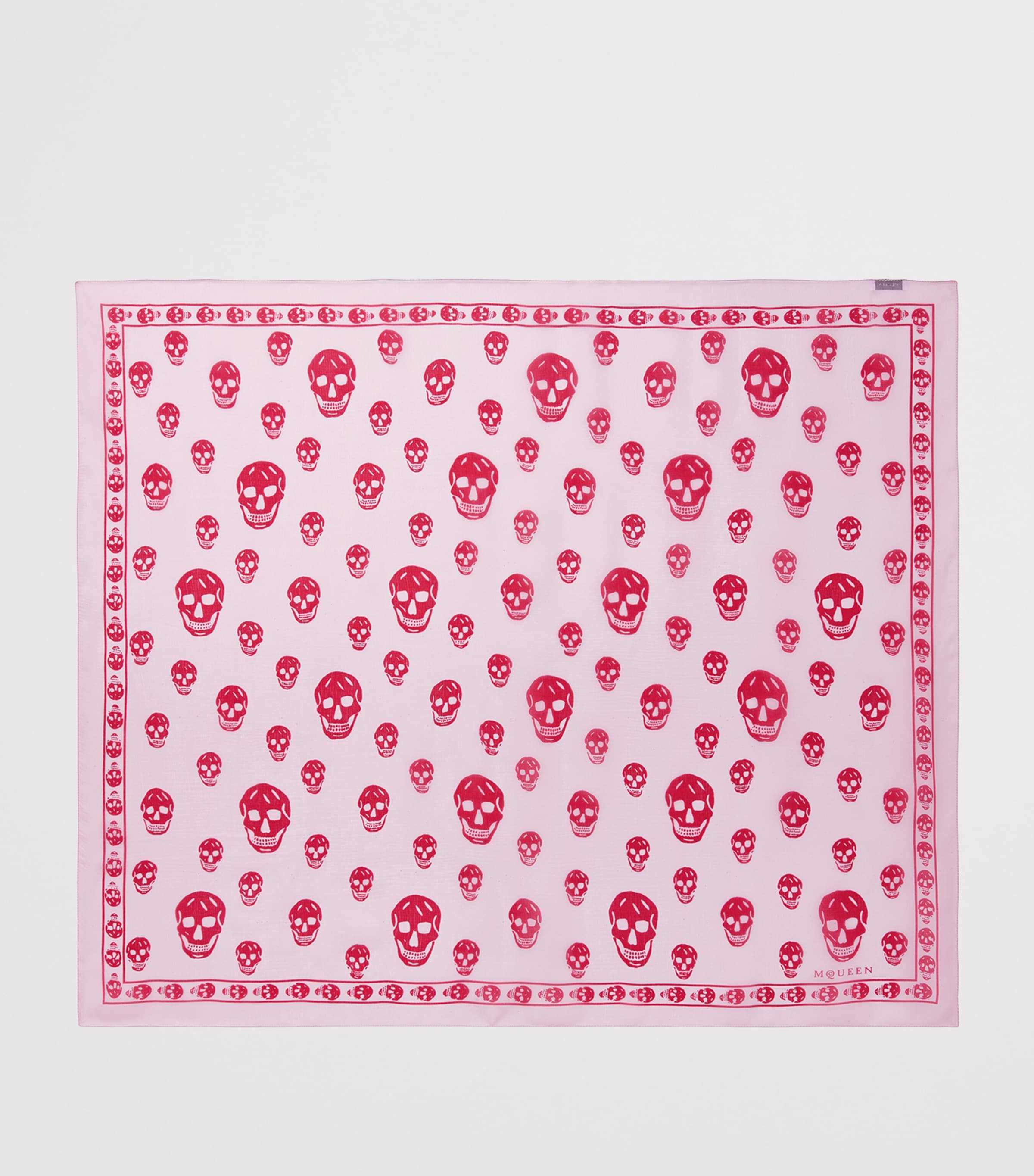 Silk Skull Print Scarf 6974 Image 3