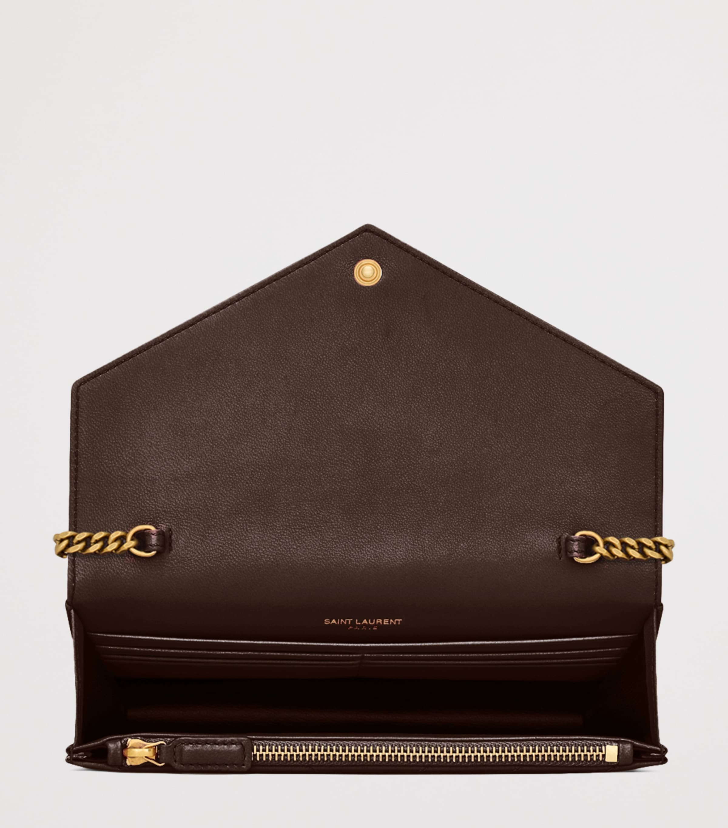 Saint Laurent Cassandre Envelope Chain Wallet Image 5