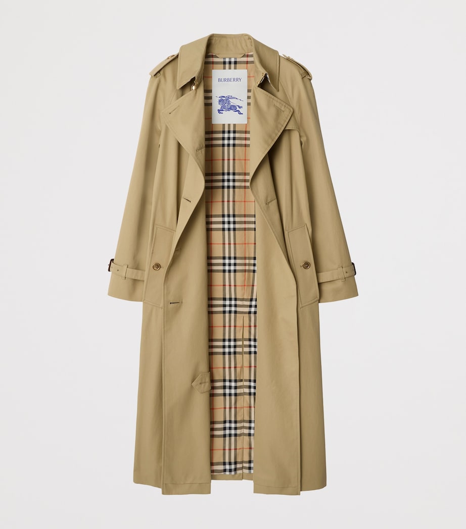 Gabardine Long Waterloo Trench Coat HAMPER Image 4