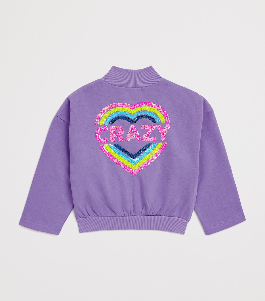Billieblush Zip-Up Sweatshirt (2-12 Years) Purple Tulip Image 2