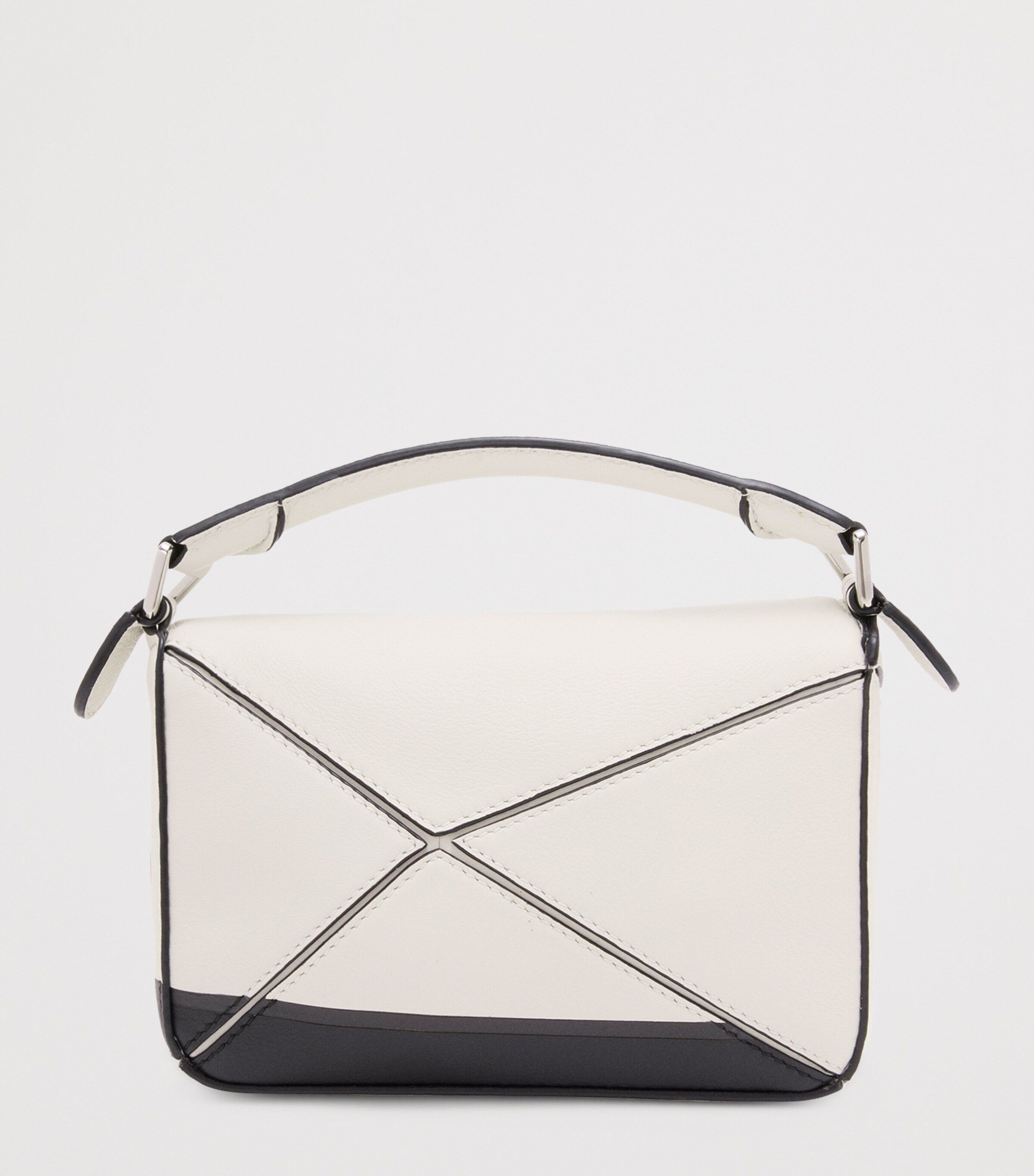 x Louis Wain Mini Leather Puzzle Top-Handle Bag SOFT WHITE Image 4