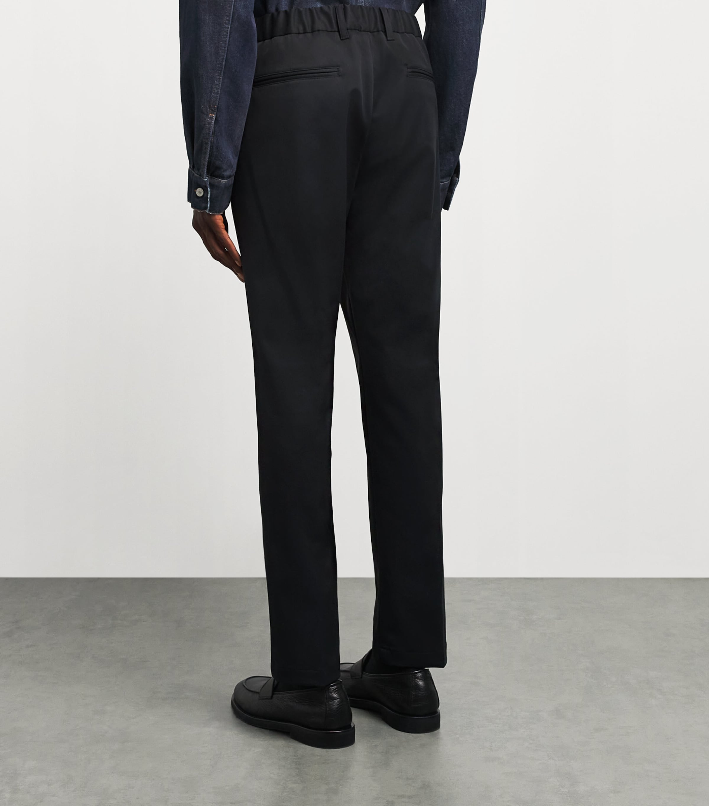 Herno Mens Technical Drawstring Trousers Nero Image 5