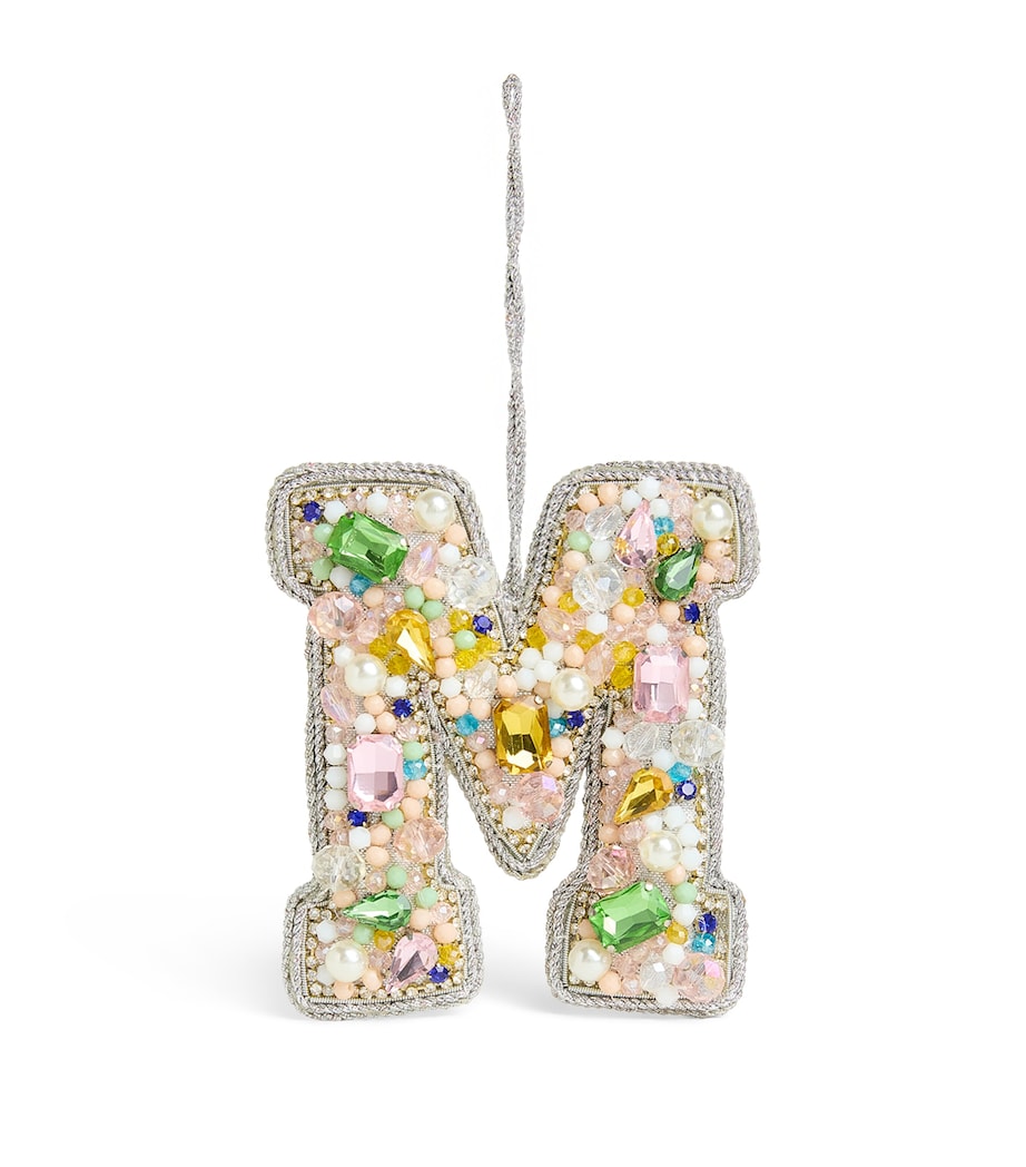 Embellished M Tree Decoration MULTI, SILVER Image 1