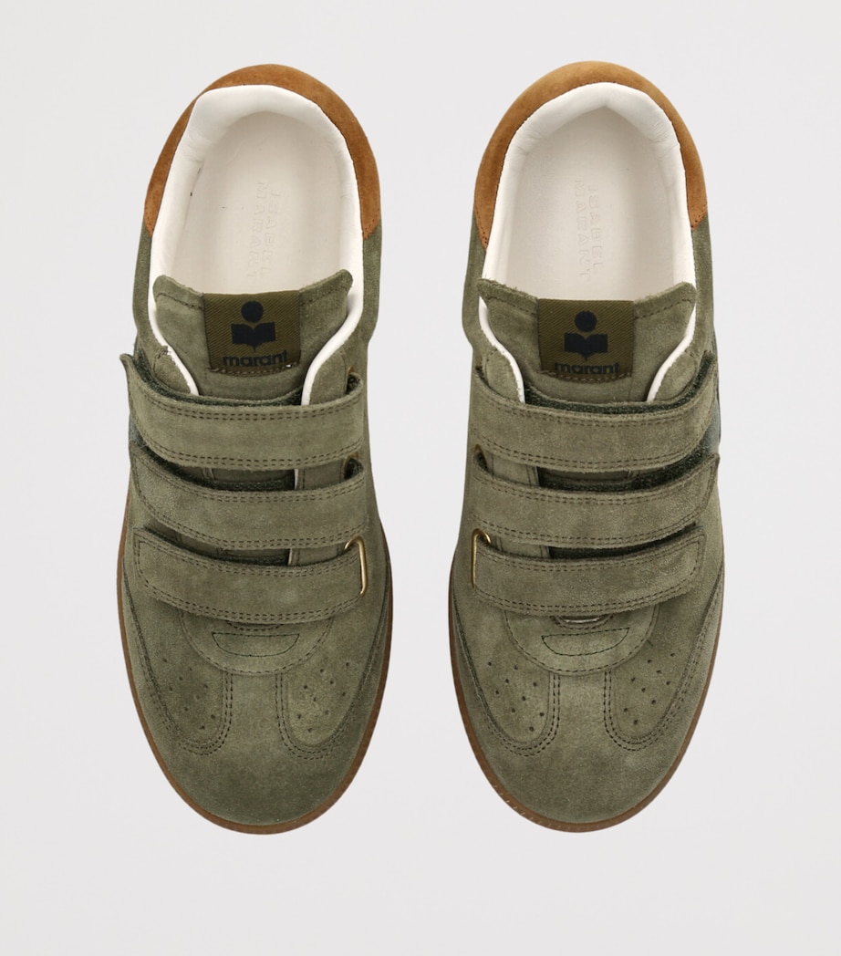 Isabel Marant Suede Beth Logo Sneakers Khaki Image 4