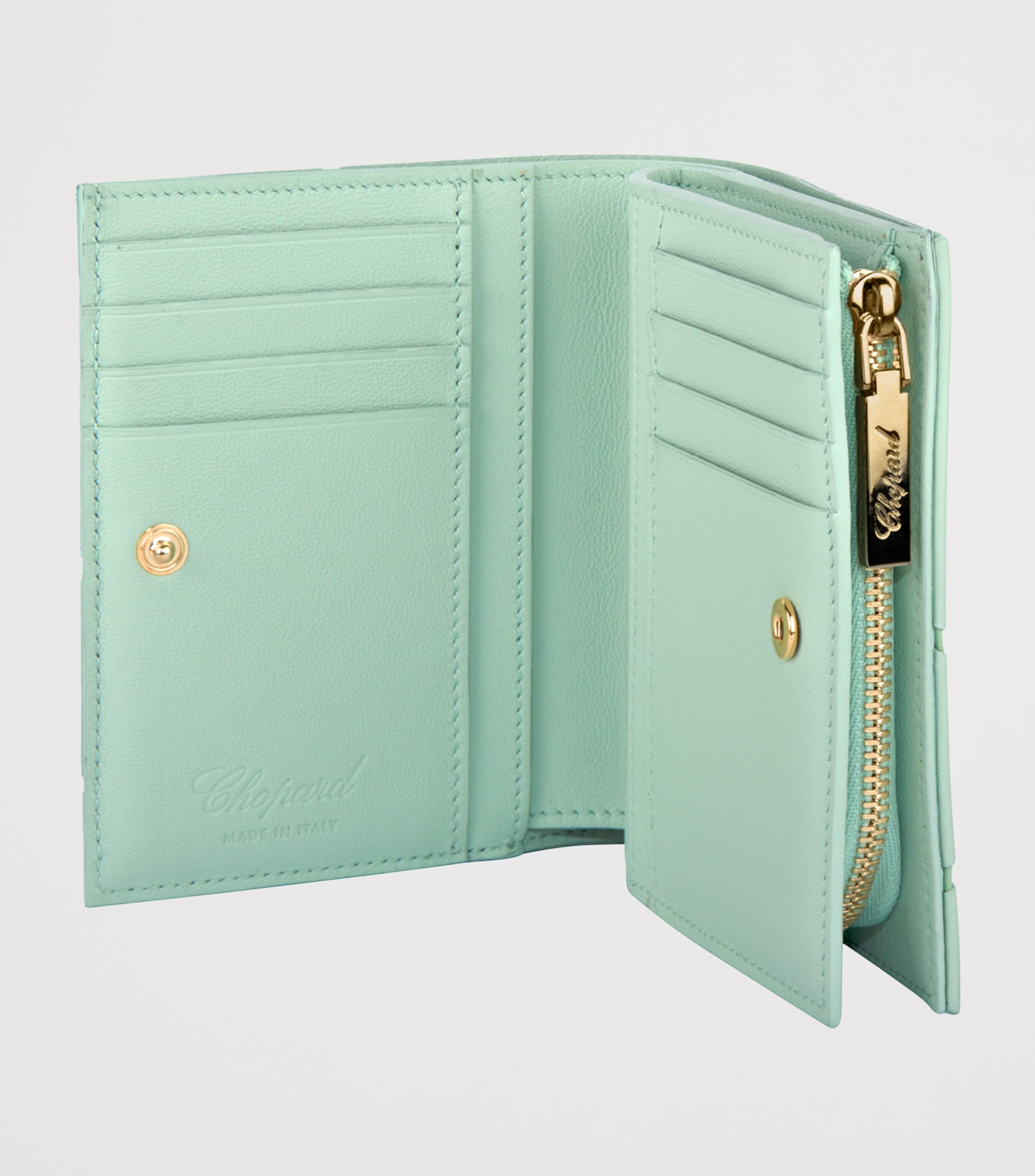 Medium Leather Diamond Wallet GREEN Image 2