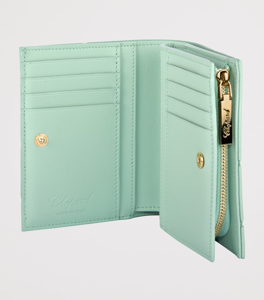 Medium Leather Diamond Wallet GREEN Image 2