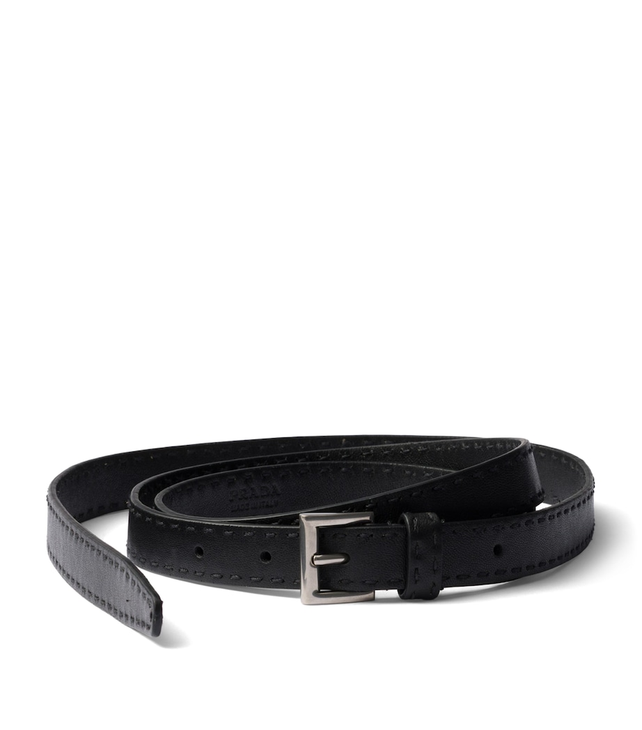 Prada Leather Belt Black Image 1