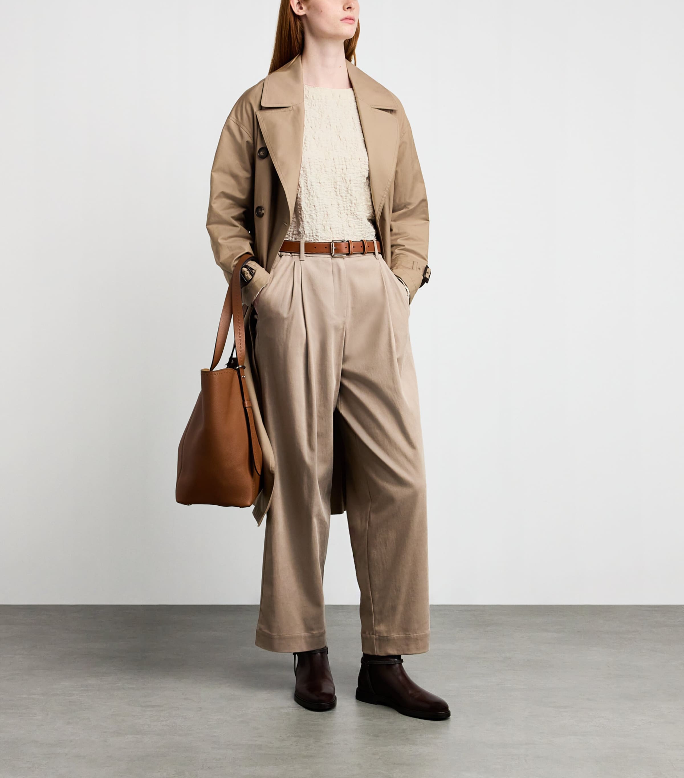 Jersey Textured Blouse IVORY Image 2