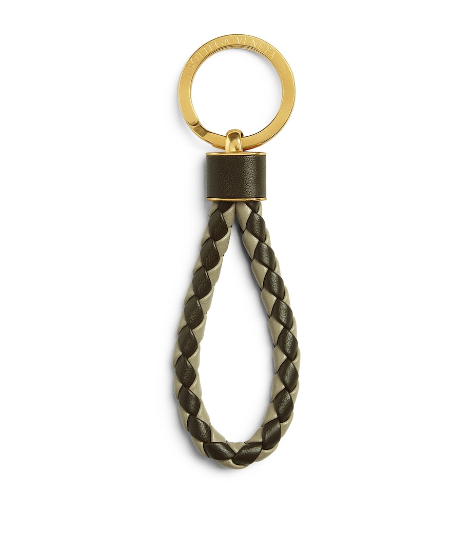 Leather Intreccio Keyring 3378 Image 1