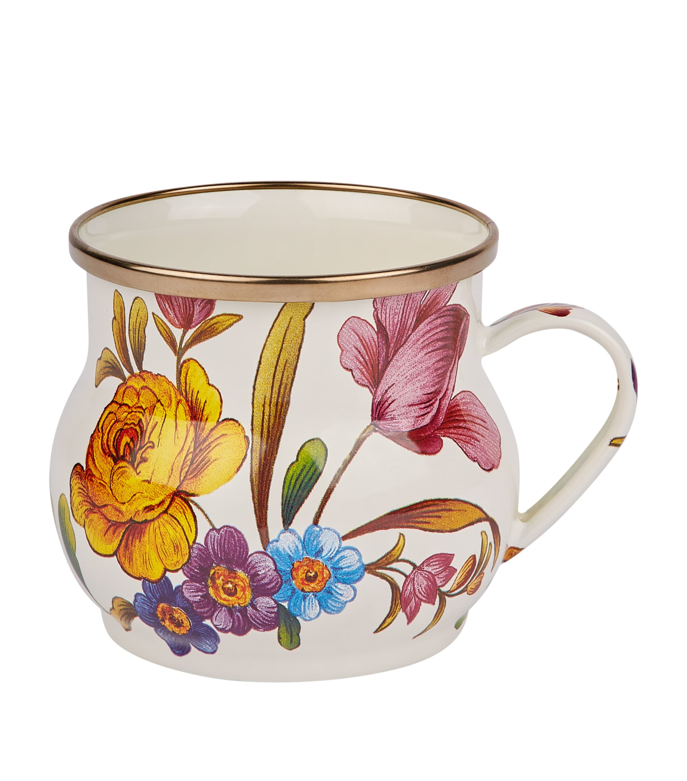 MACKENZIE-CHILDS FLOWER MARKET ENAMEL MUG