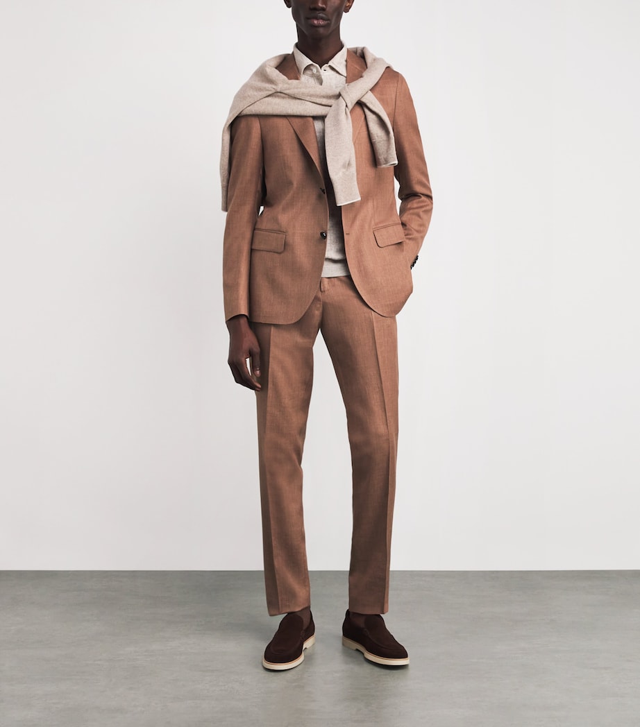 Cotton-Blend Paris Trousers 430 BROWN Image 2