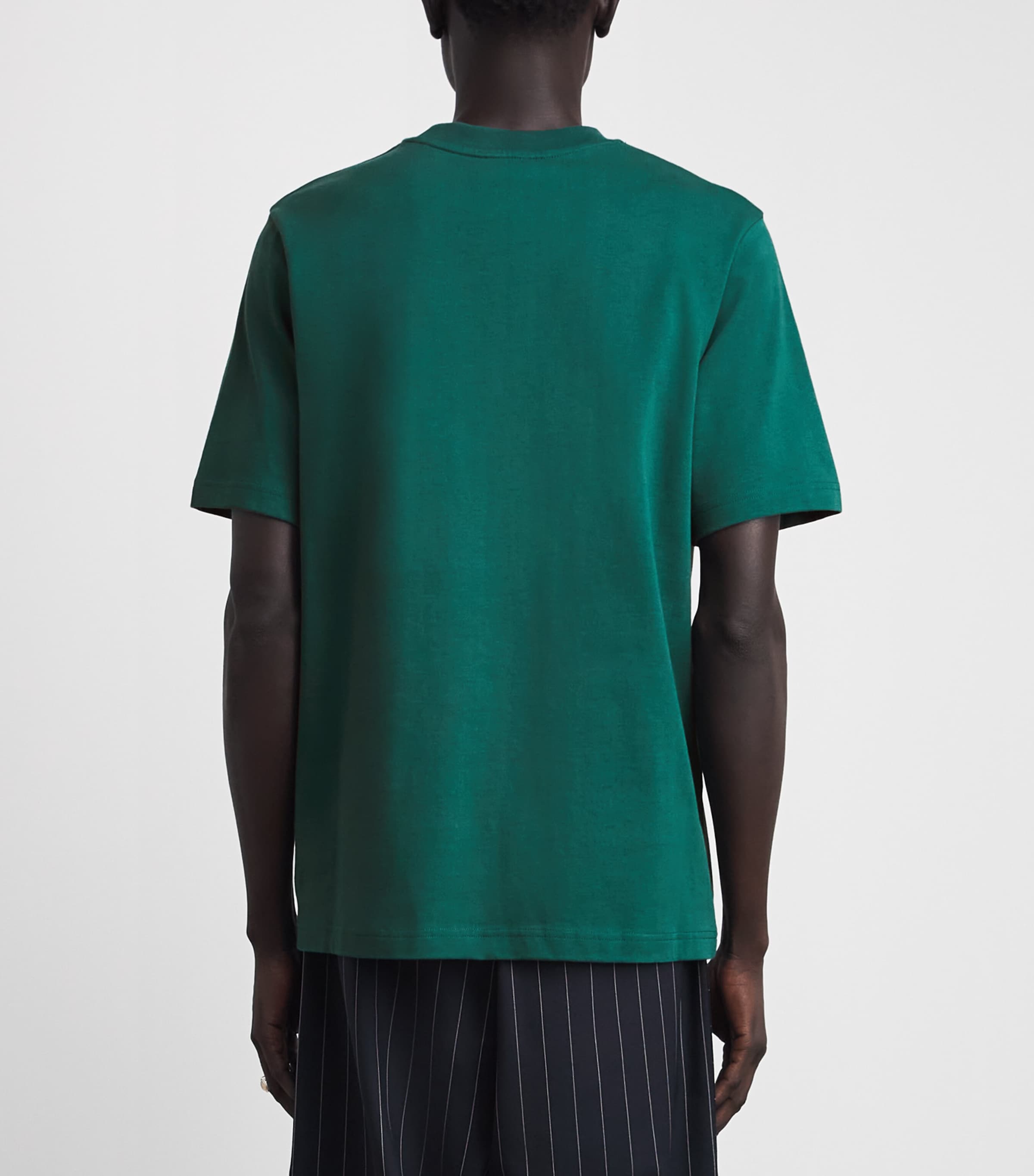 Casablanca Mens Organic Cotton Tennis Club Icon T-Shirt Dark Green Image 5