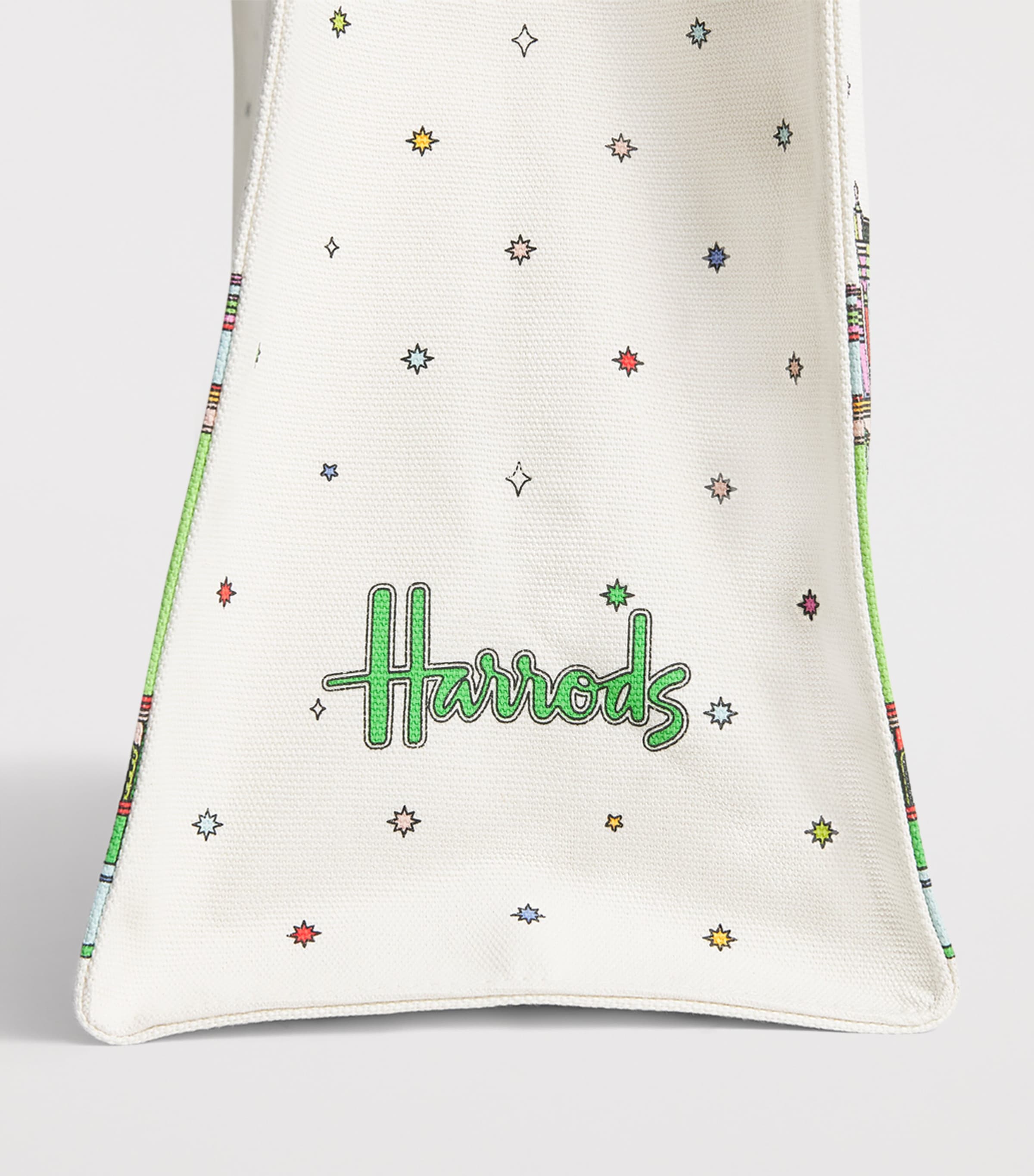 Harrods Multi Canvas Colour-Pop Building Tote Bag | Harrods US
