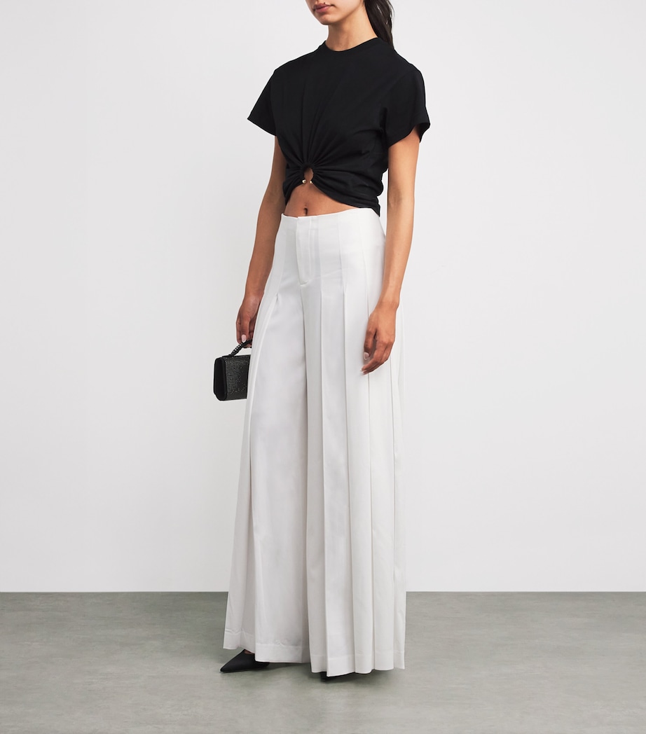 Ainslie Wide-Leg Trousers A127 OFF WHITE Image 2