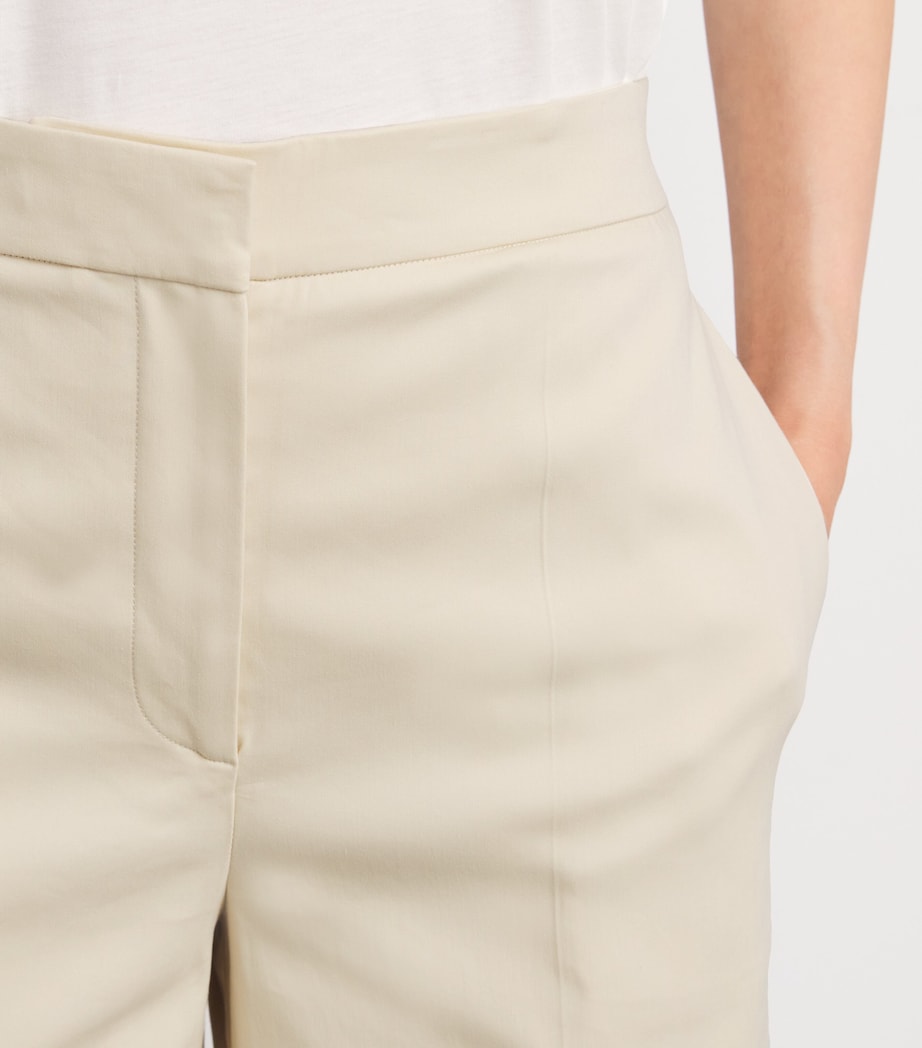 Stretch-Cotton Temple Trousers SEASHELL Image 6