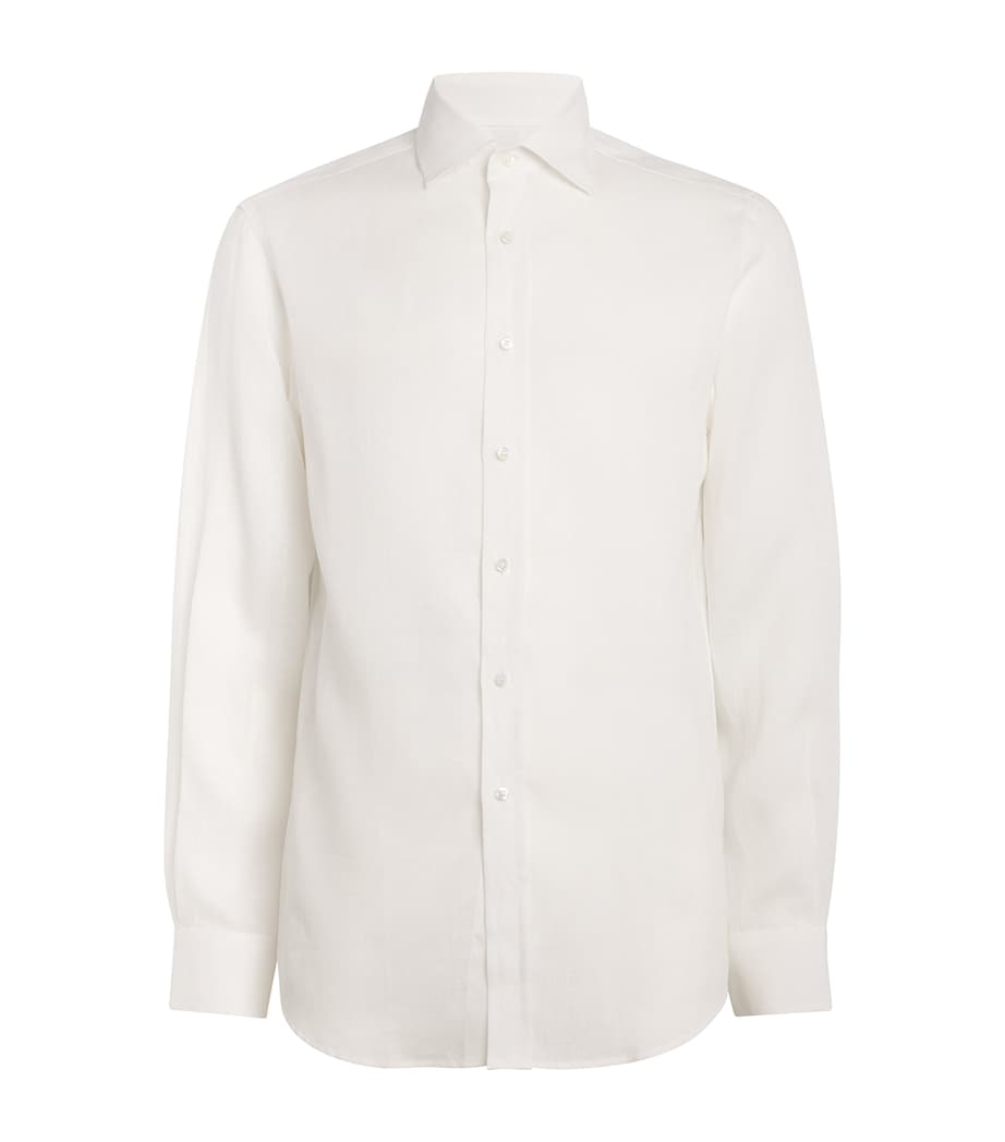 Linen Serengeti Shirt WHITE Image 1