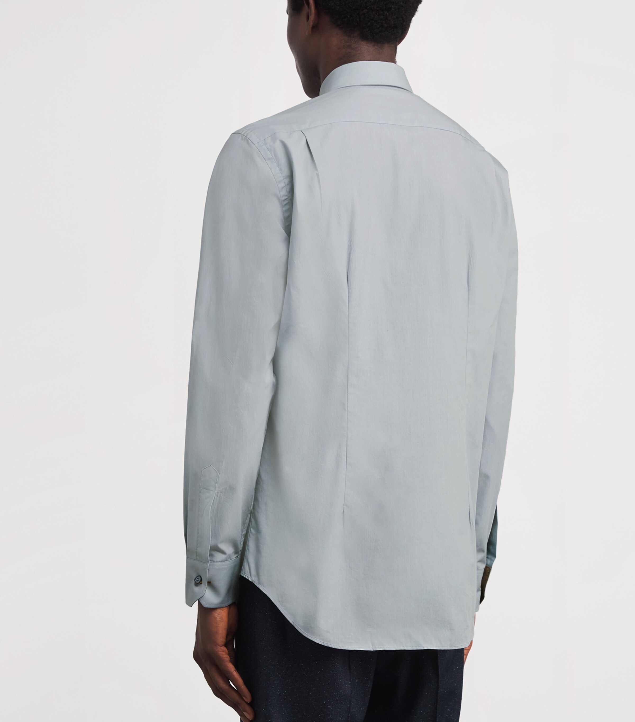 Cotton Long-Sleeve Shirt 40_LIGHT BLUE Image 4