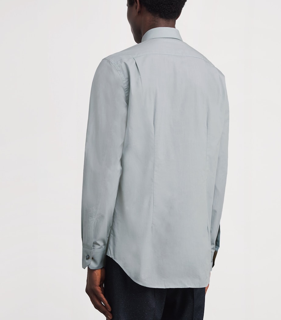 Cotton Long-Sleeve Shirt 40_LIGHT BLUE Image 4