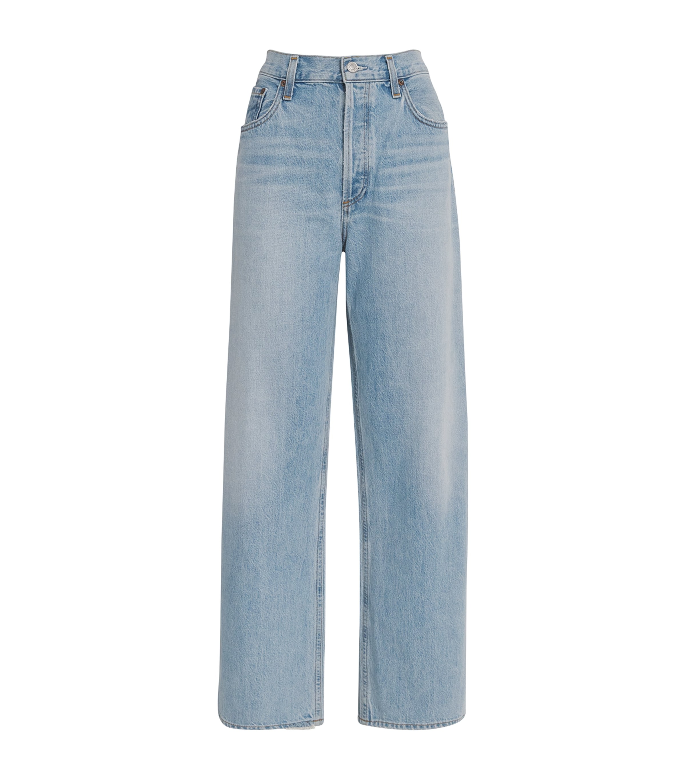 Agolde The Low-slung Baggy Jeans In Brown