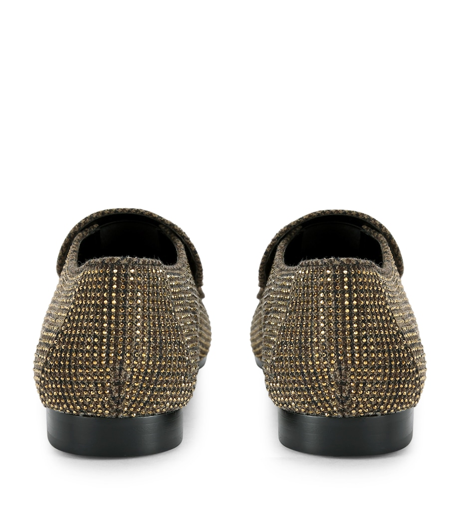 Embellished Hugh Eagle Loafers DARK BROWN Image 2