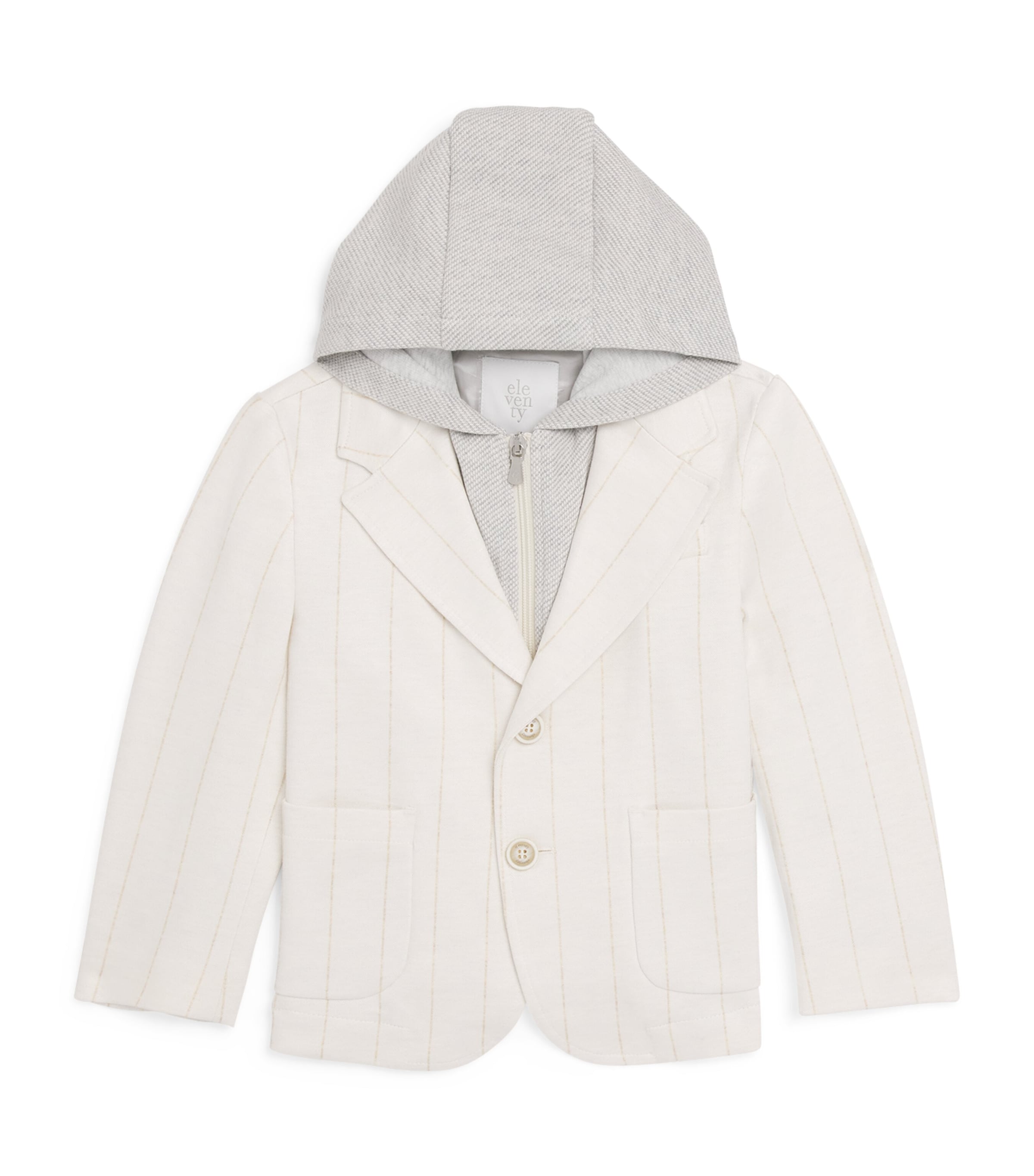 Eleventy Kids Hooded Check Suit Jacket (2-16 Years) Image 1