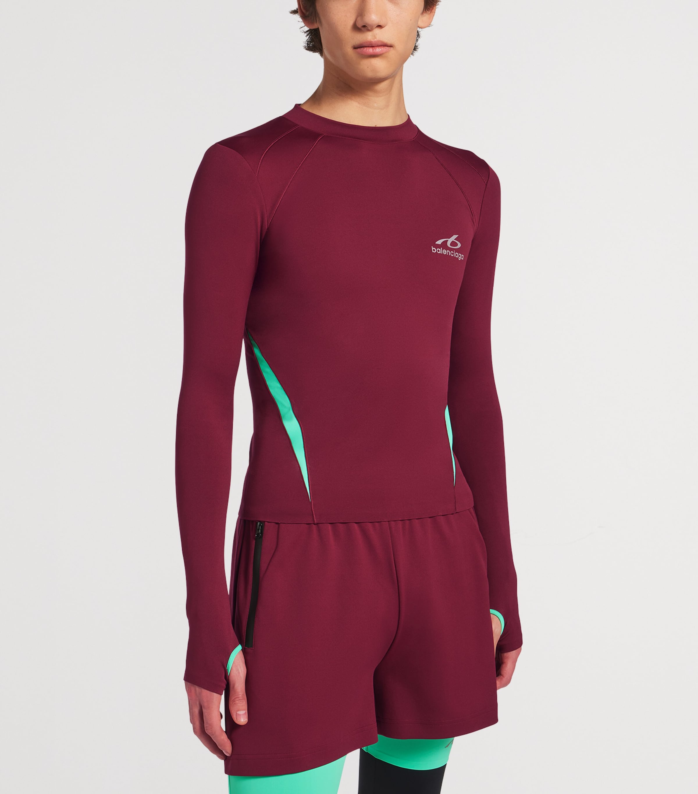 Balenciaga Mens Technical Long-Sleeve T-Shirt Image 5