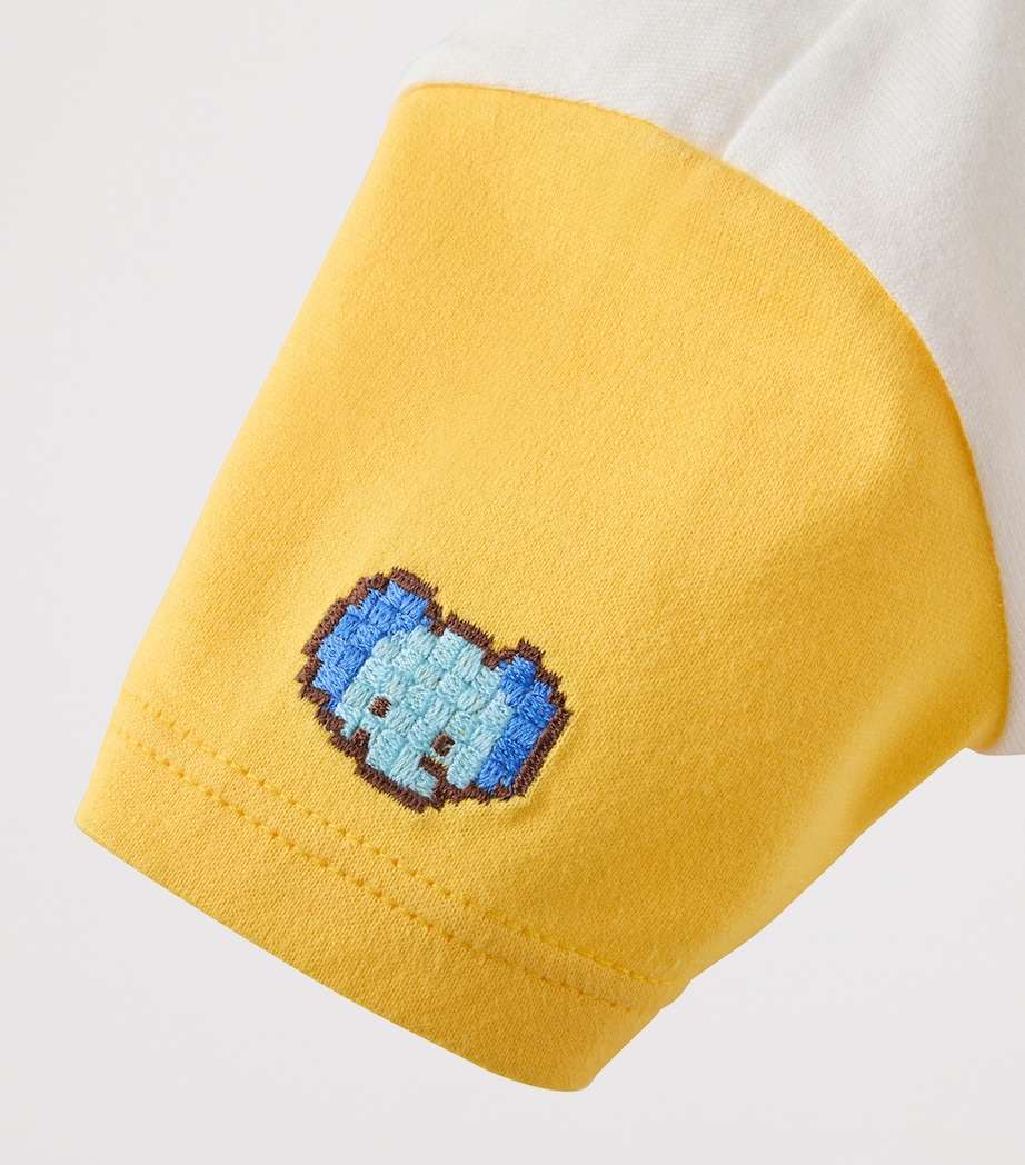 Miki House Pucci Pixel-Art Polo Shirt (6 Months - 4 Years) Image 4