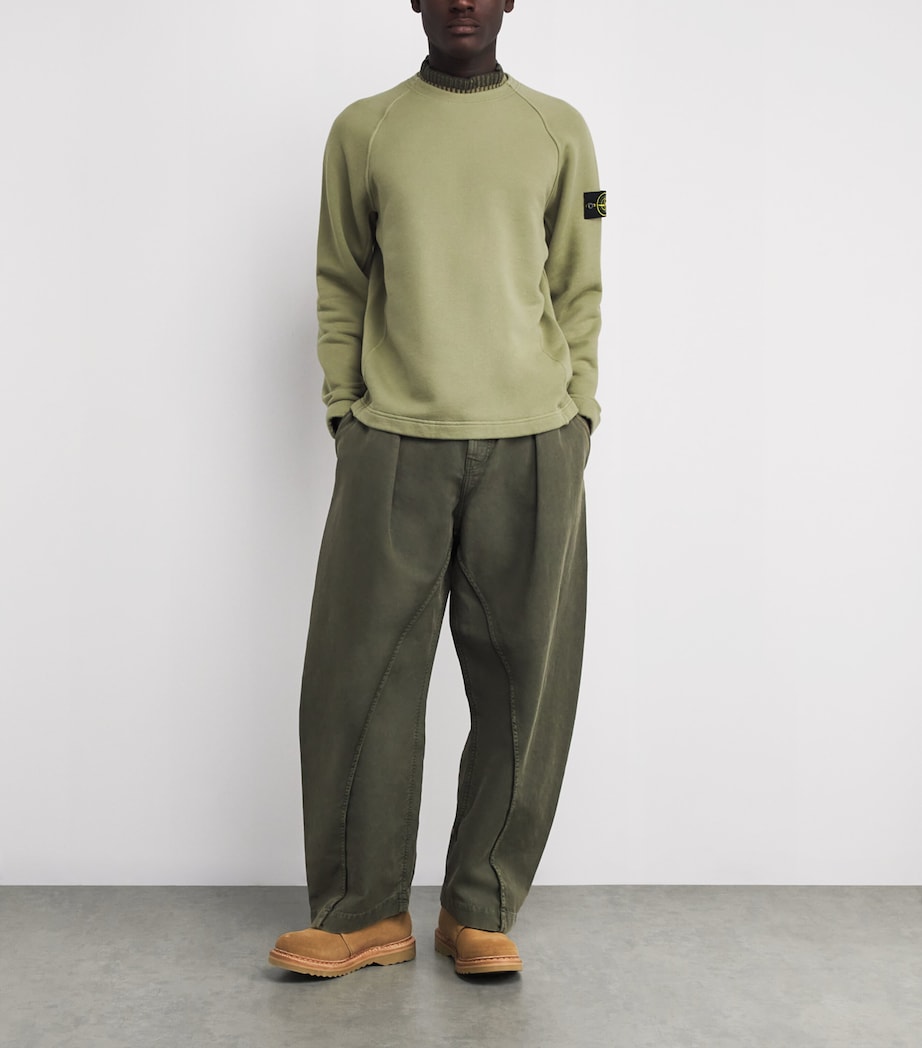 Cotton High-Neck Sweatshirt V0055 Image 2