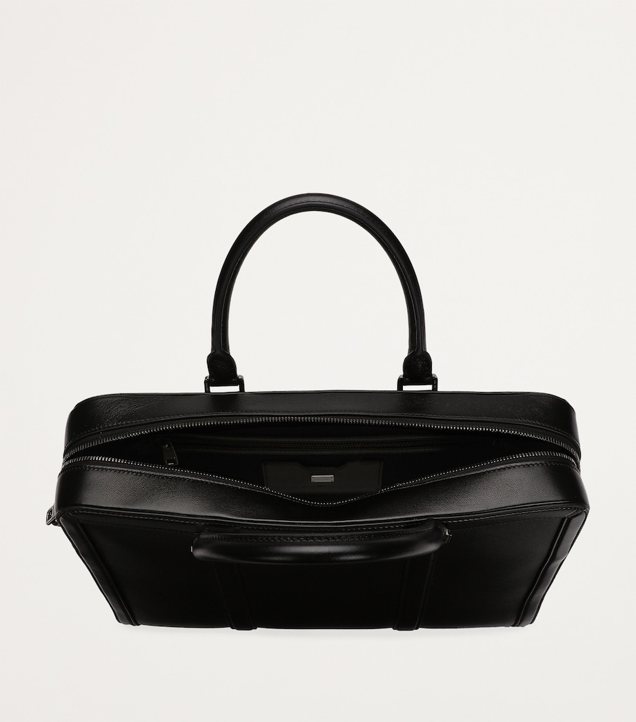 Calfskin Briefcase 80999-BLACK Image 4