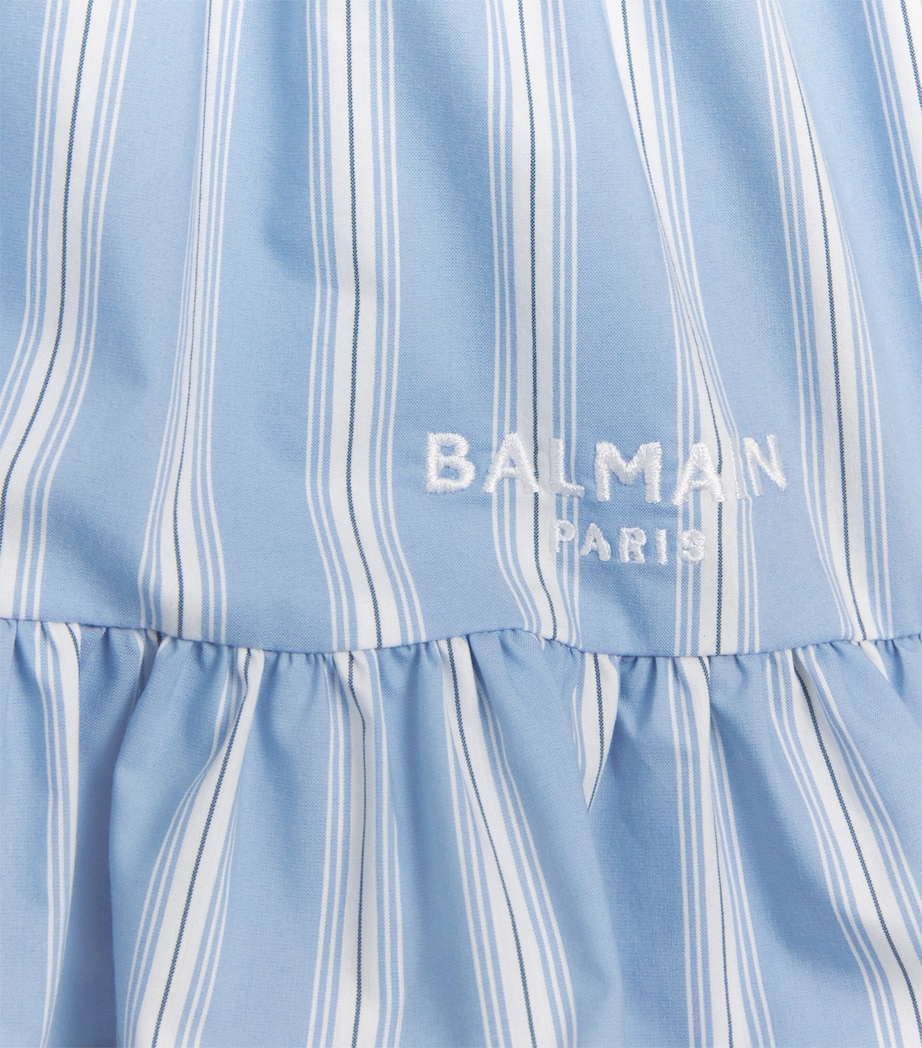 Cotton-Blend Dress and Bloomers Set (6-36 Months) 685BC CELESTE/BIANCO Image 4