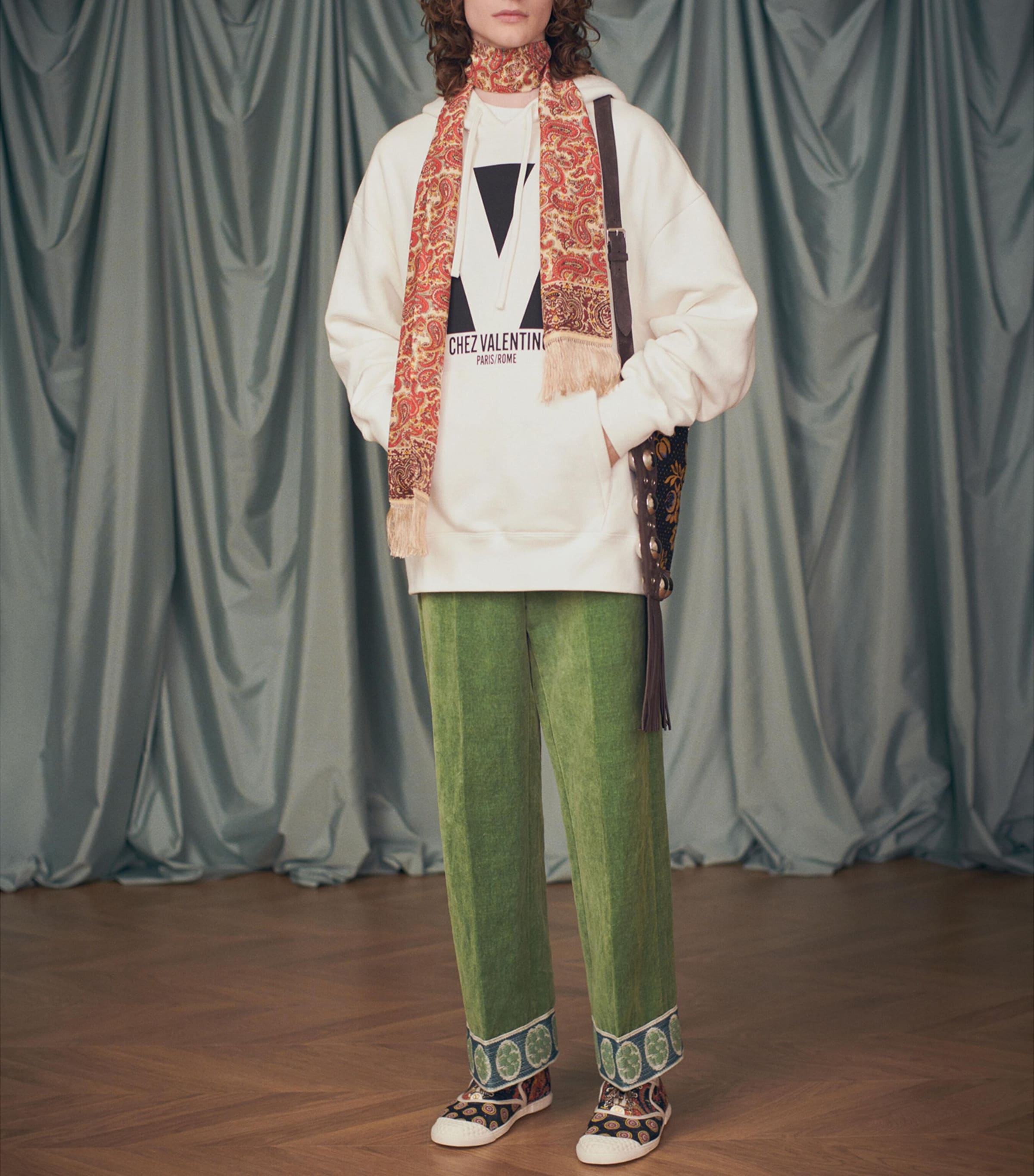 Silk Printed Scarf QQ7 Image 5