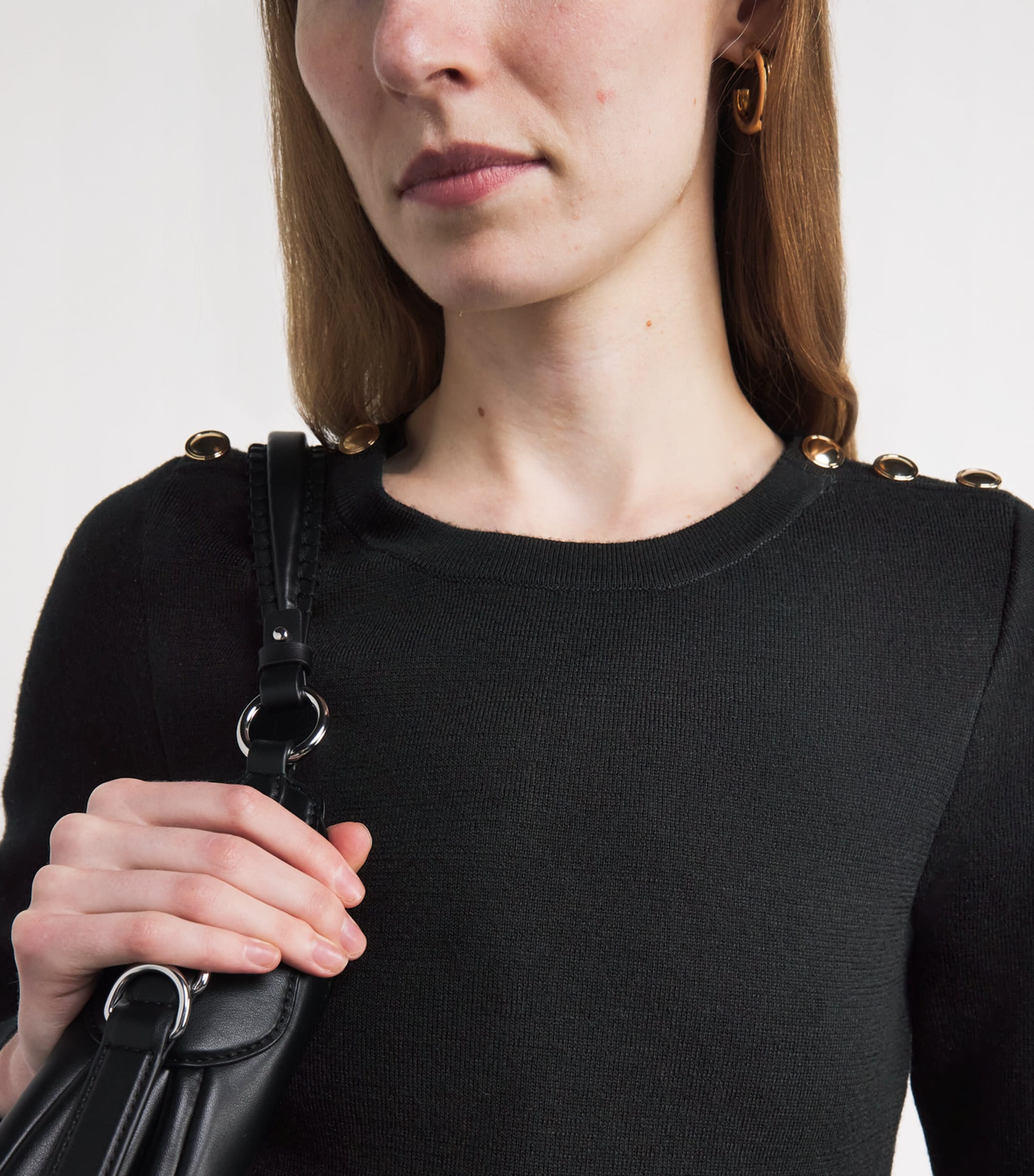 Knitted Mini Dress BLACK Image 4