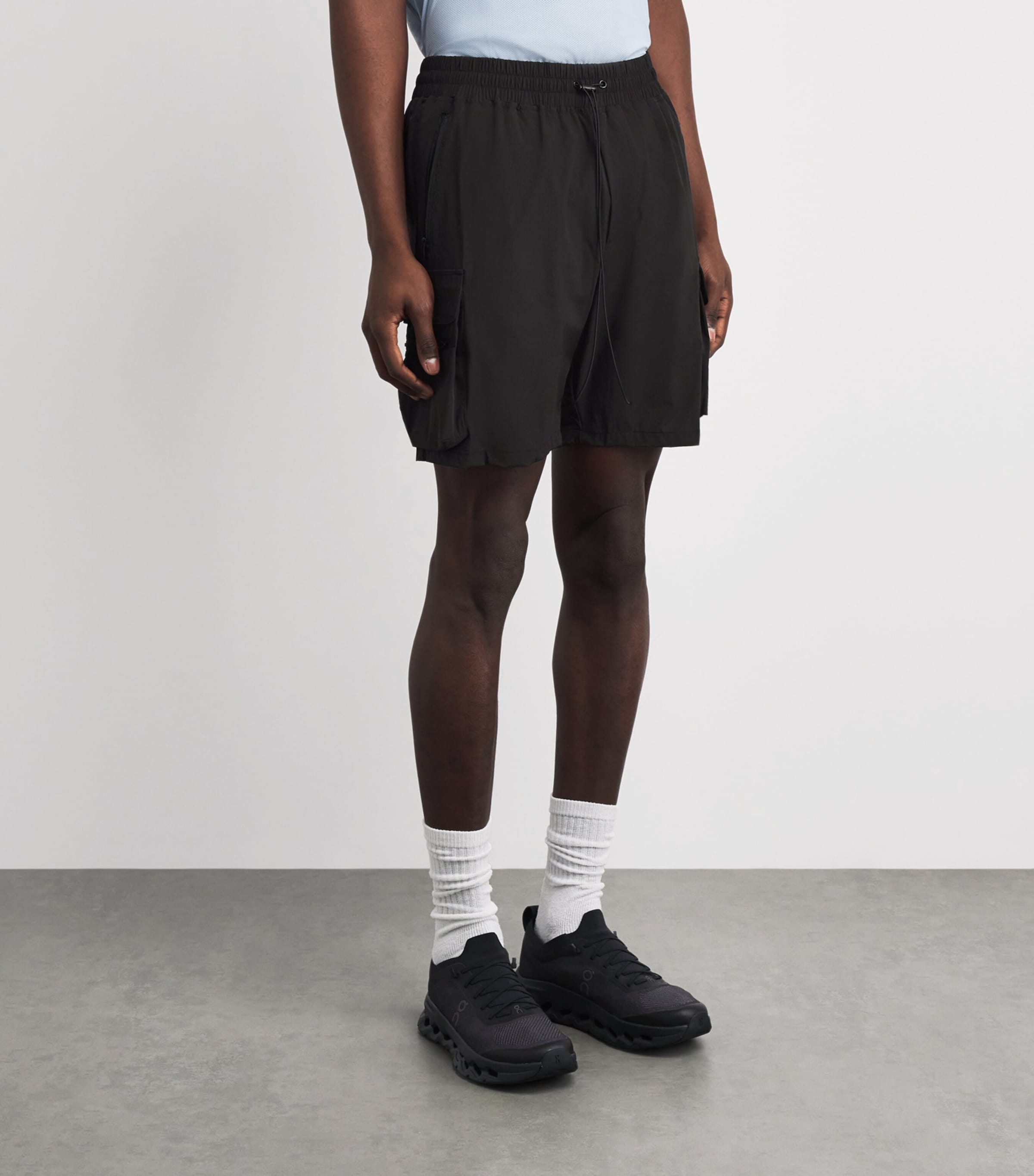 Represent 247 Mens 247 Cargo Shorts Dusky Navy Image 4