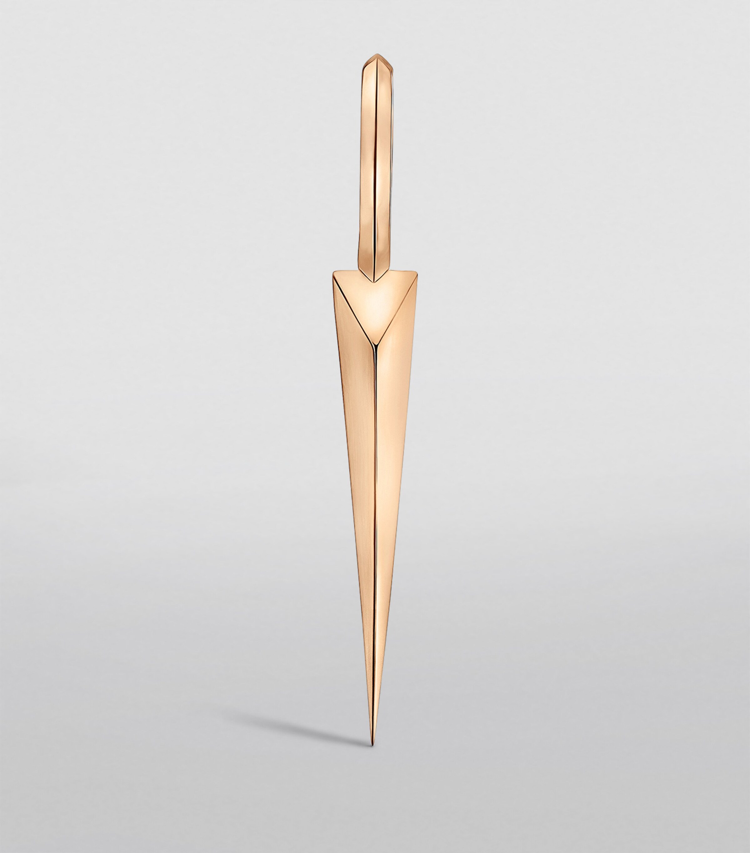 Maria Tash Rose Gold Faceted Grand Spike Hoop Earring (9.5mm) Rose Gold Image 4