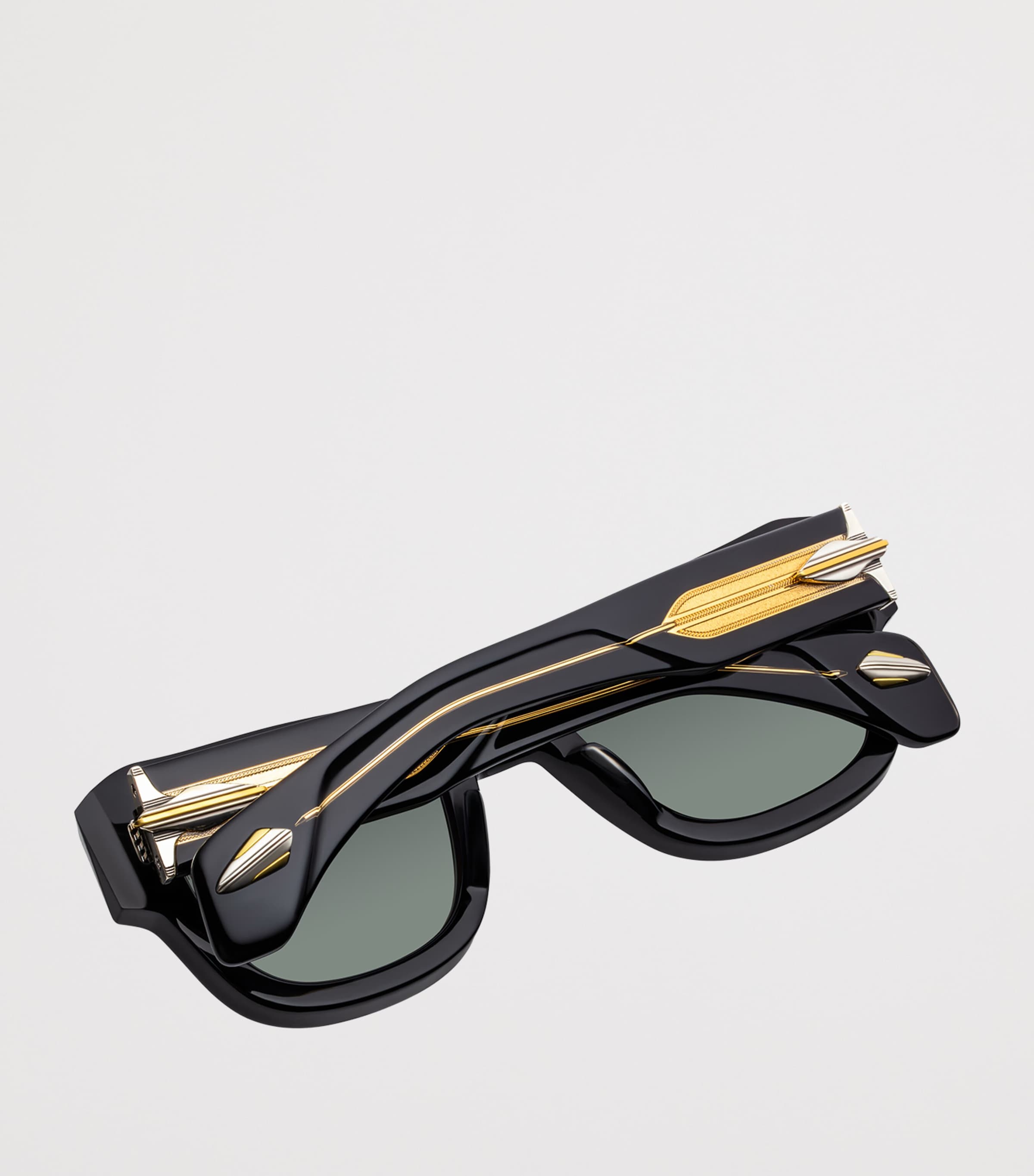 Jacques Marie Mage Conrad Square Sunglasses Noir Image 4