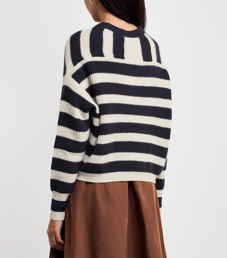 Cashmere Stripe Sweater ICE Image 4