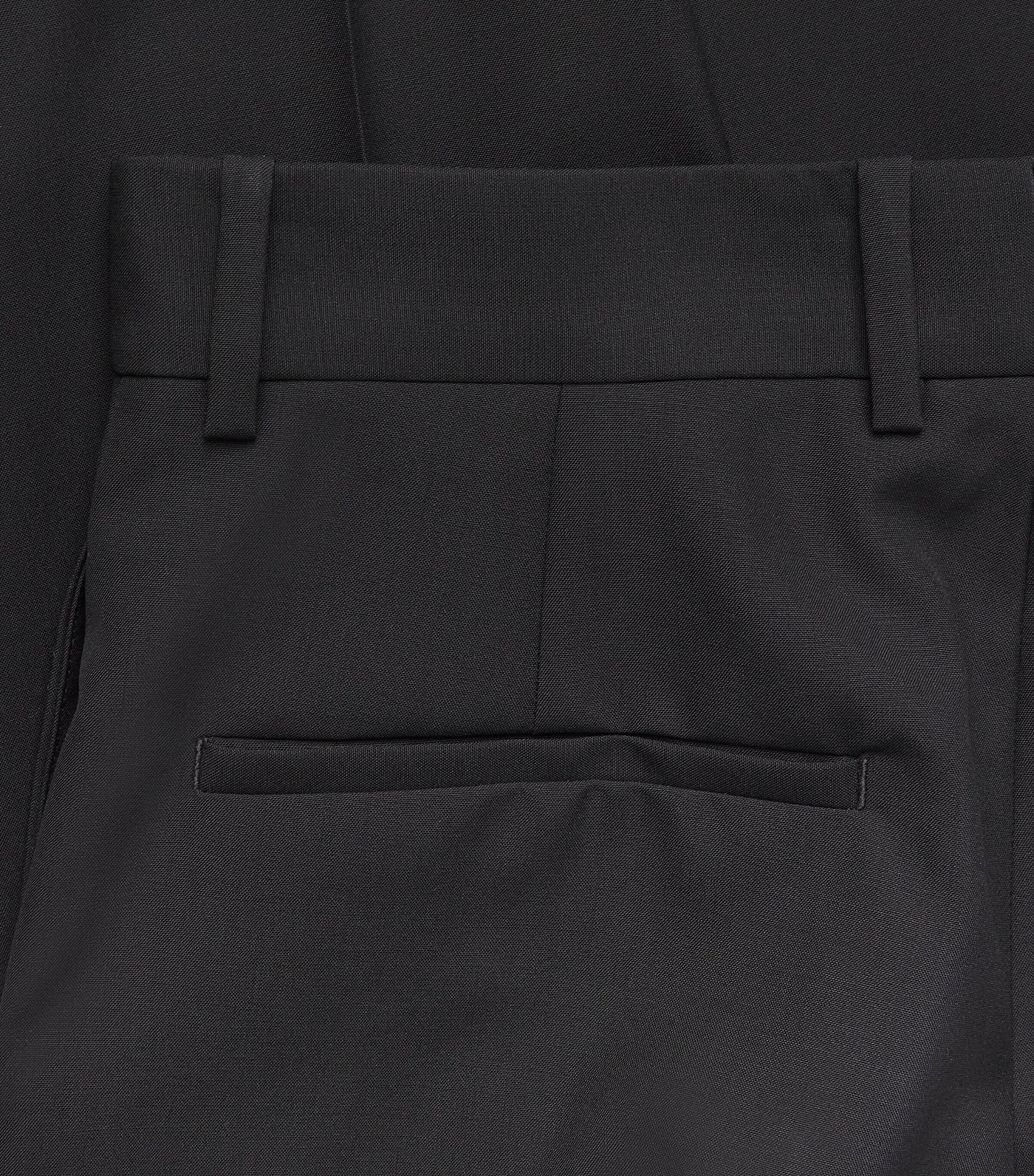 Jil Sander Womens Virgin Wool Tailored Trousers Black Image 6