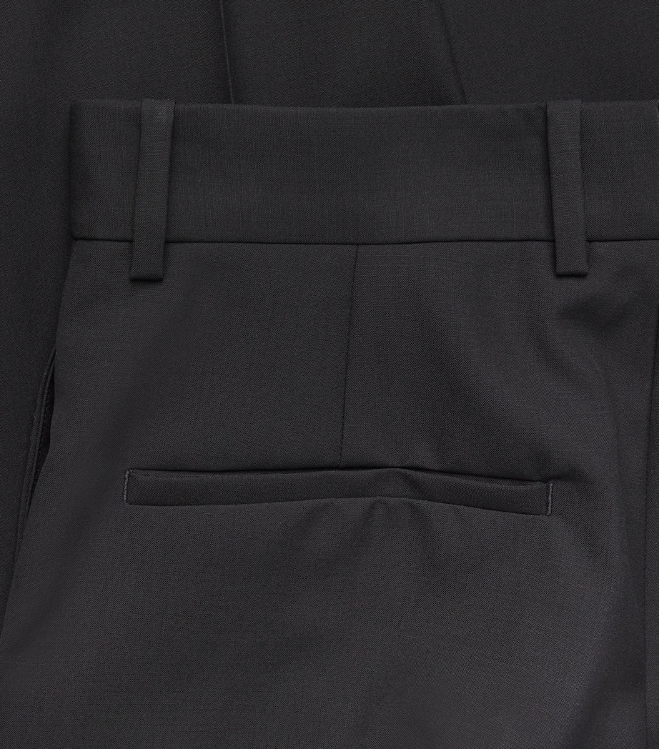 Jil Sander Womens Virgin Wool Tailored Trousers Black Image 6