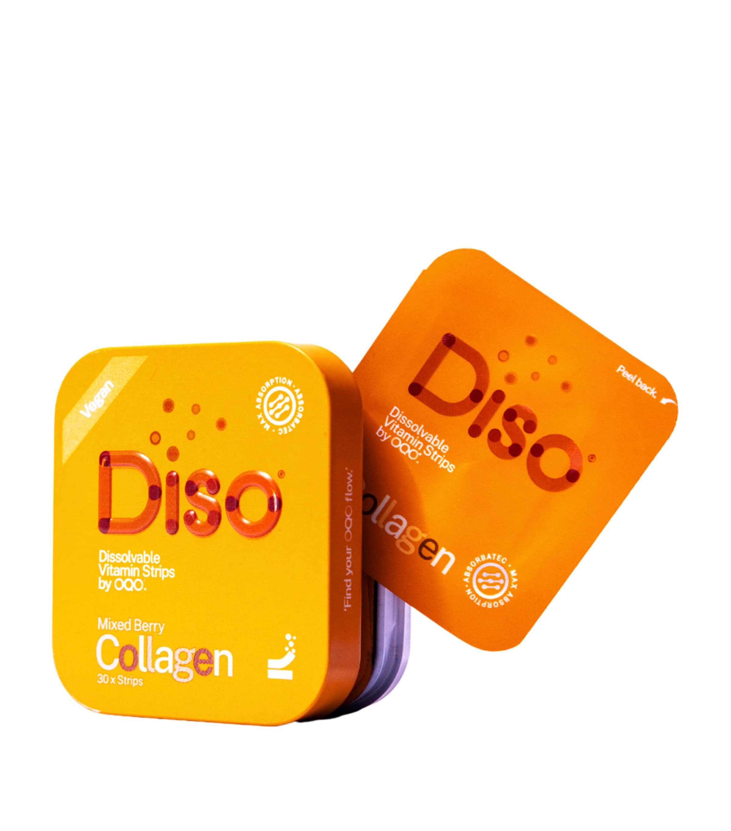 OQO DISO Collagen Builder Vitamin Strips (30 Strips) | Food | Free From | Halal | Health & Wellbeing | Vitamins & Supplements | Body Care | Beauty Supplements
