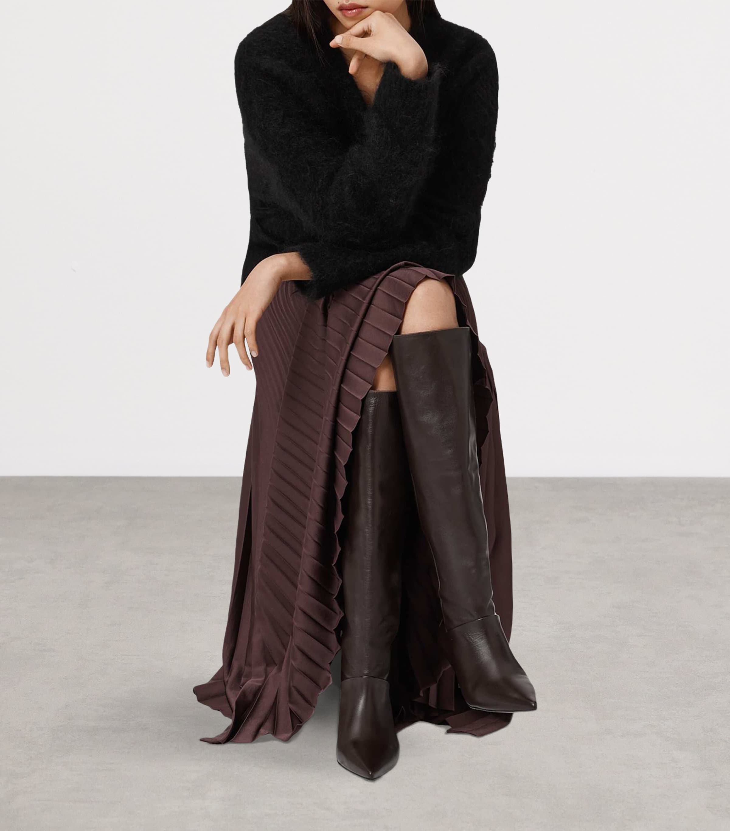 Leather Odyssey Knee-High Boots 60 BROWN Image 2