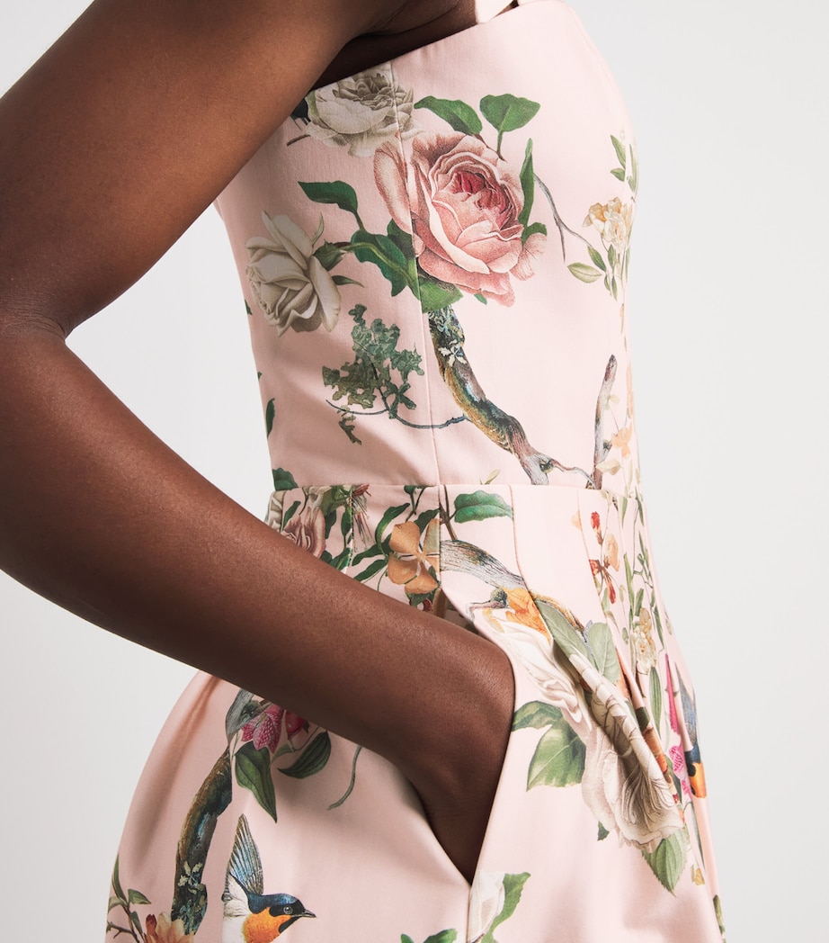 Alice+Olivia Womens Floral Hana Maxi Dress Snset Grove Eng Rose Image 3