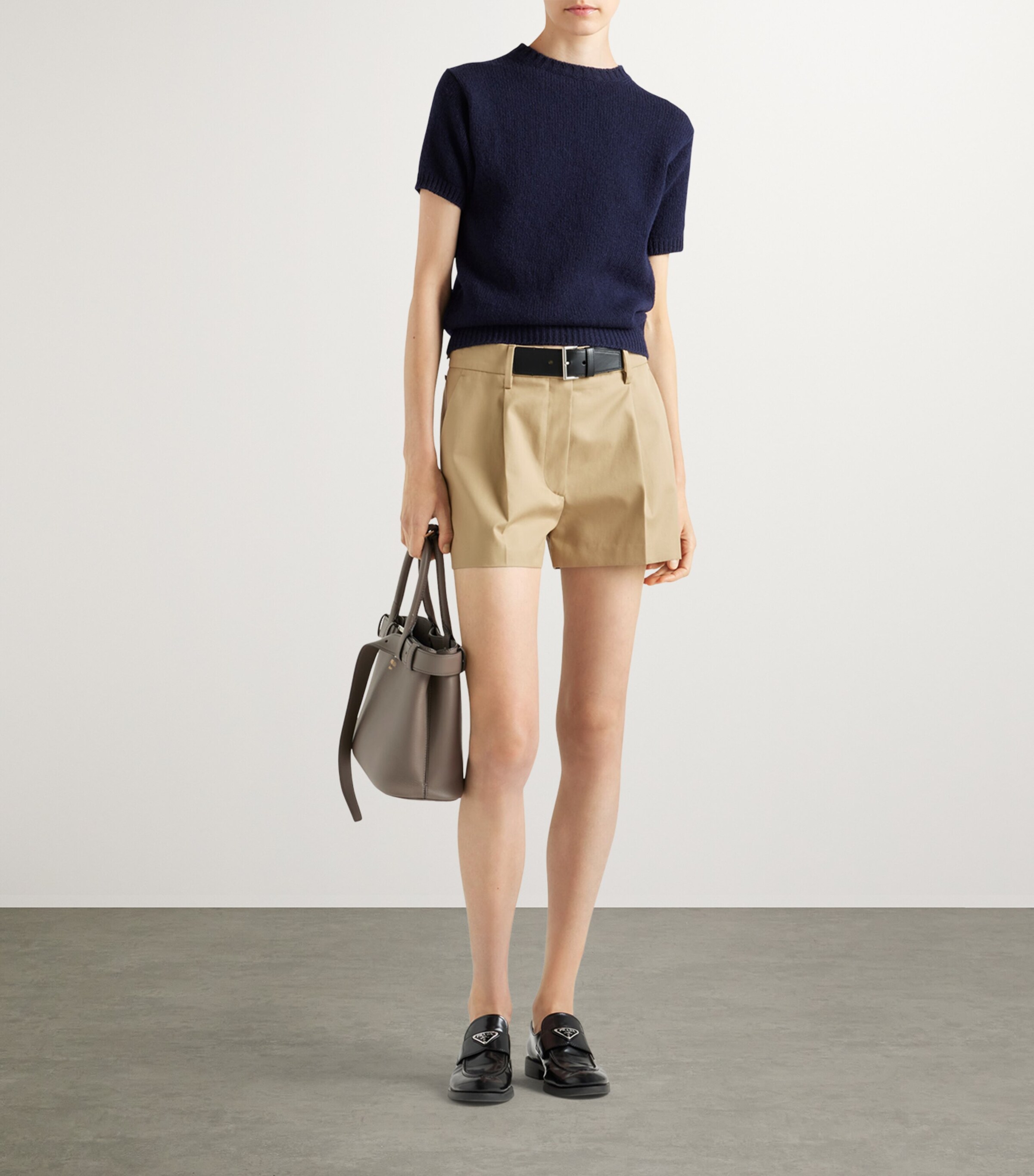 ショートパンツ Prada Khaki Twill Shorts グリーン（緑）系 PRADA(プラダ) ショートパンツ(レディース