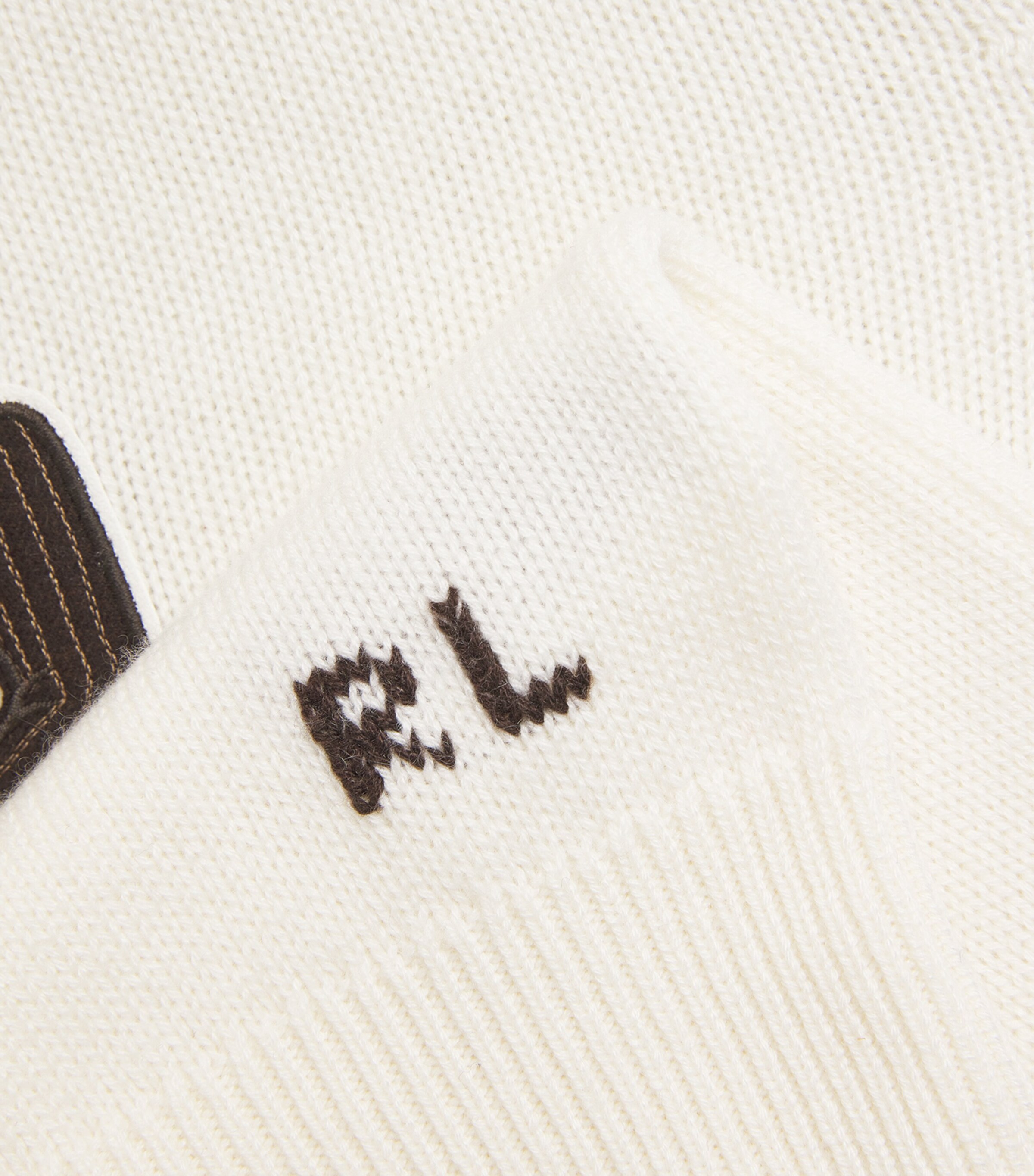 Cashmere Polo Bear Sweater CLASSIC CREAM Image 5