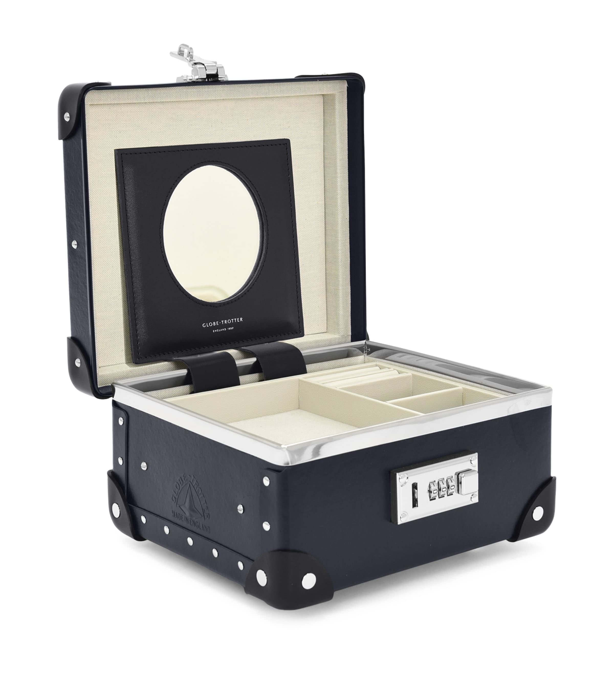 Globe-trotter Centenary Jewellery Case In Navy